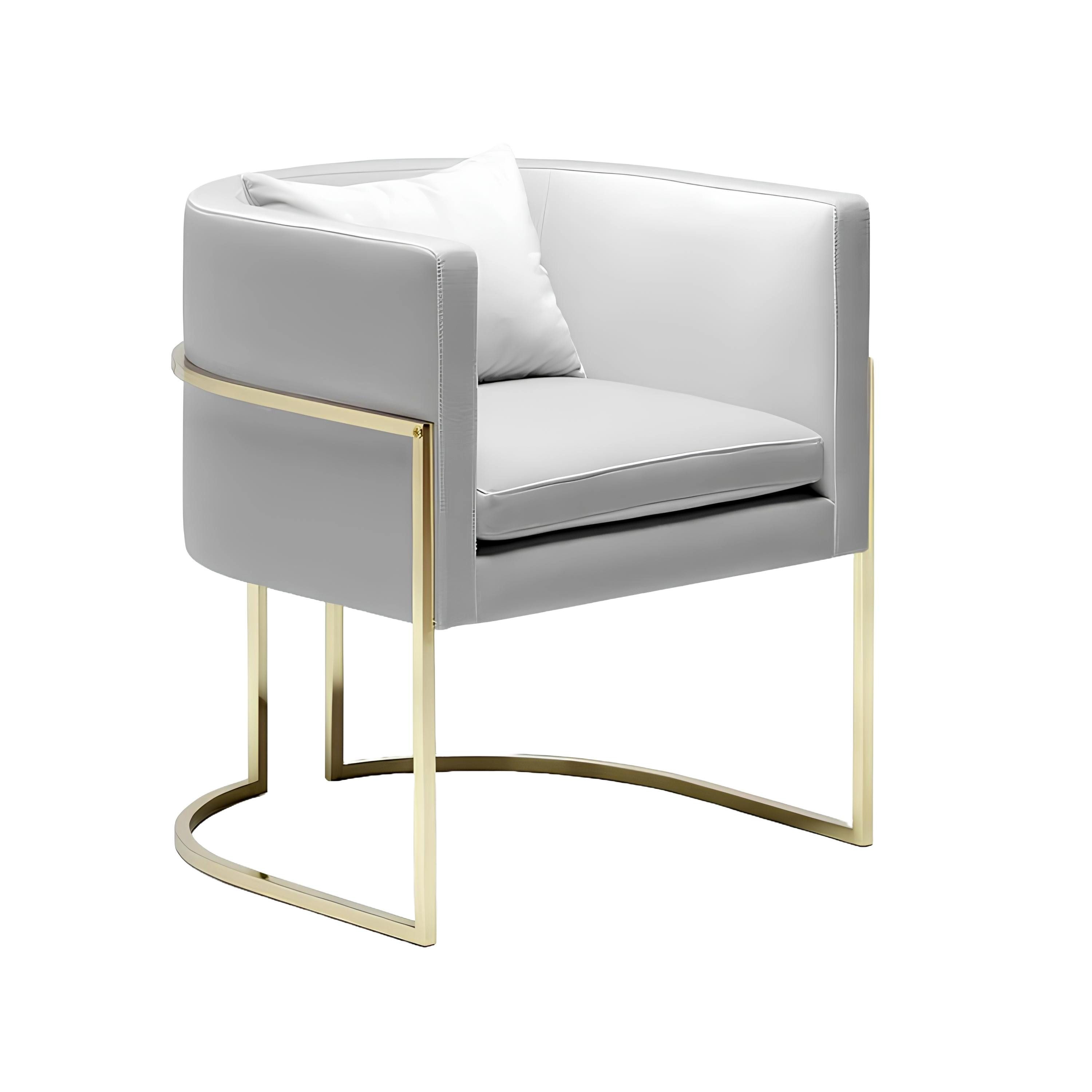 Xlmoebel Sessel Stilvolle Metallstühle für Lounge- und Club-Designs (1-St., 8x Sessel), Hergestellt in Europa