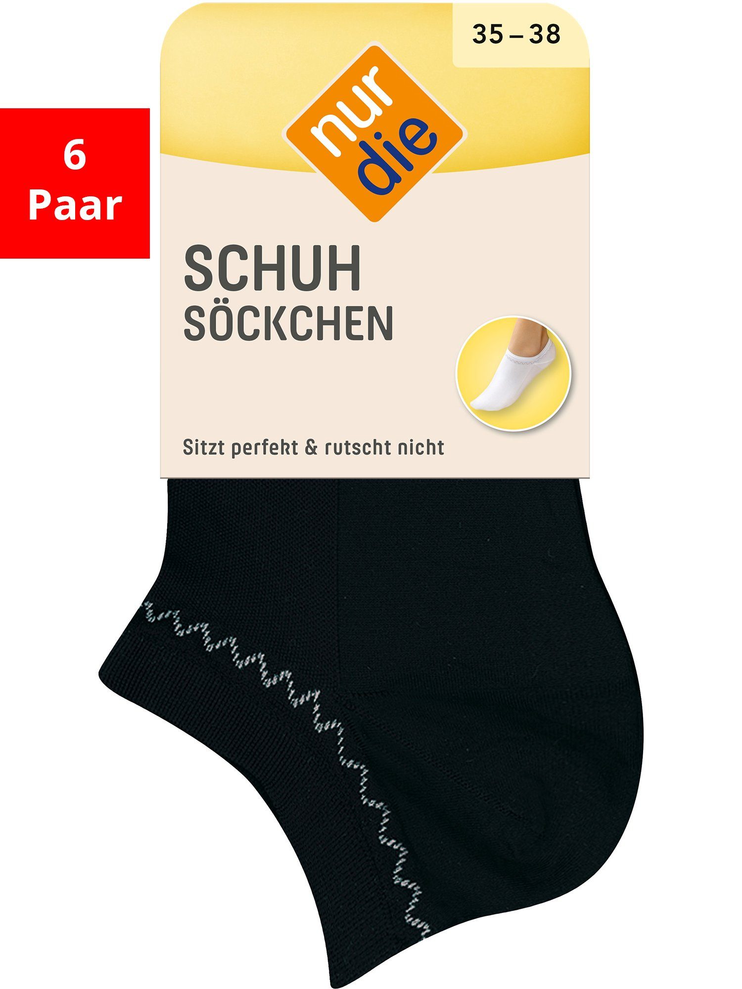 Nur Die Sneakersocken Schuhsöckchen (6-Paar)