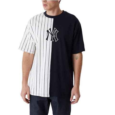 New Era T-Shirt T-Shirt New Era MLBHalf Striped New York Yankees