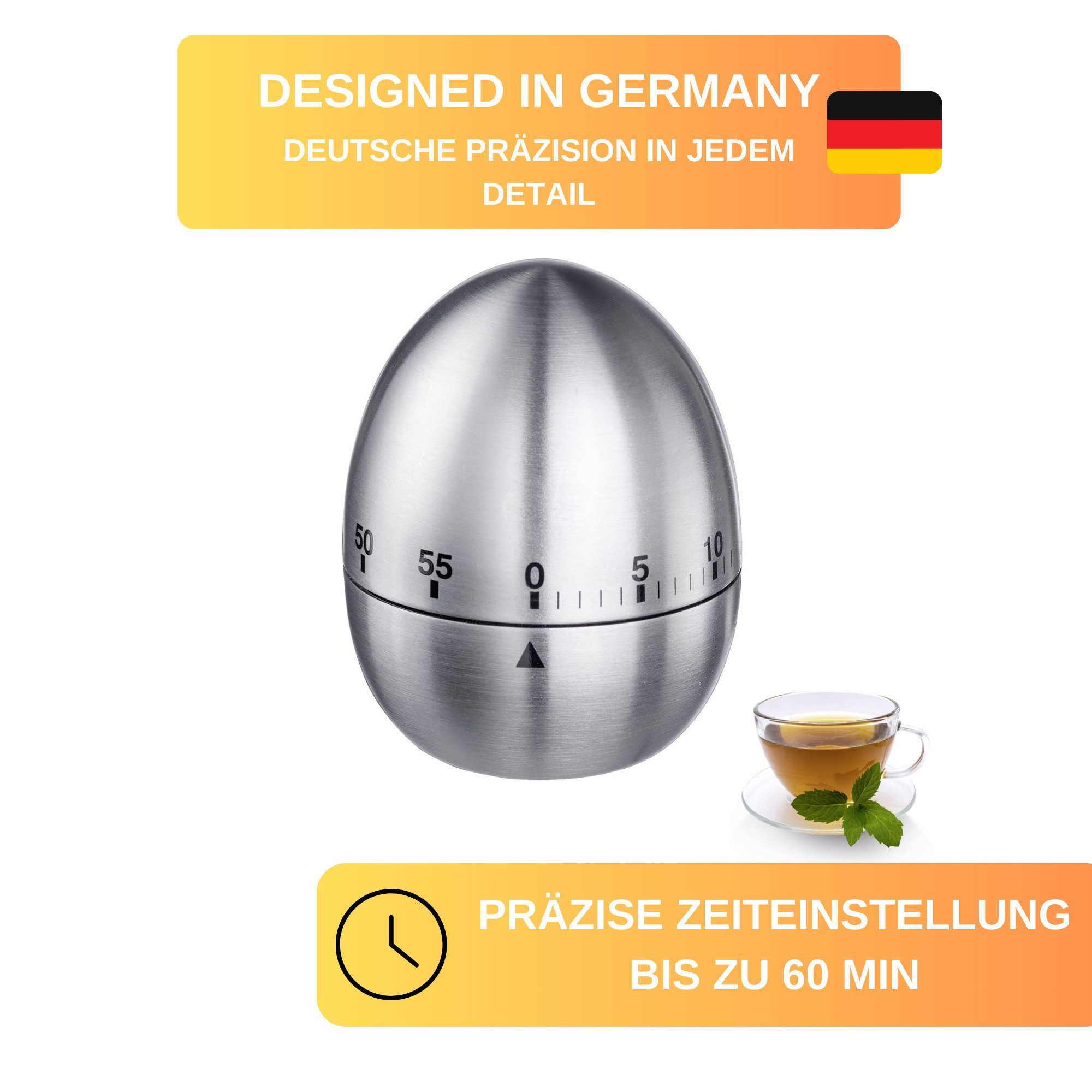 Thiru Eieruhr Kurzzeitmesser mechanisch 60 min