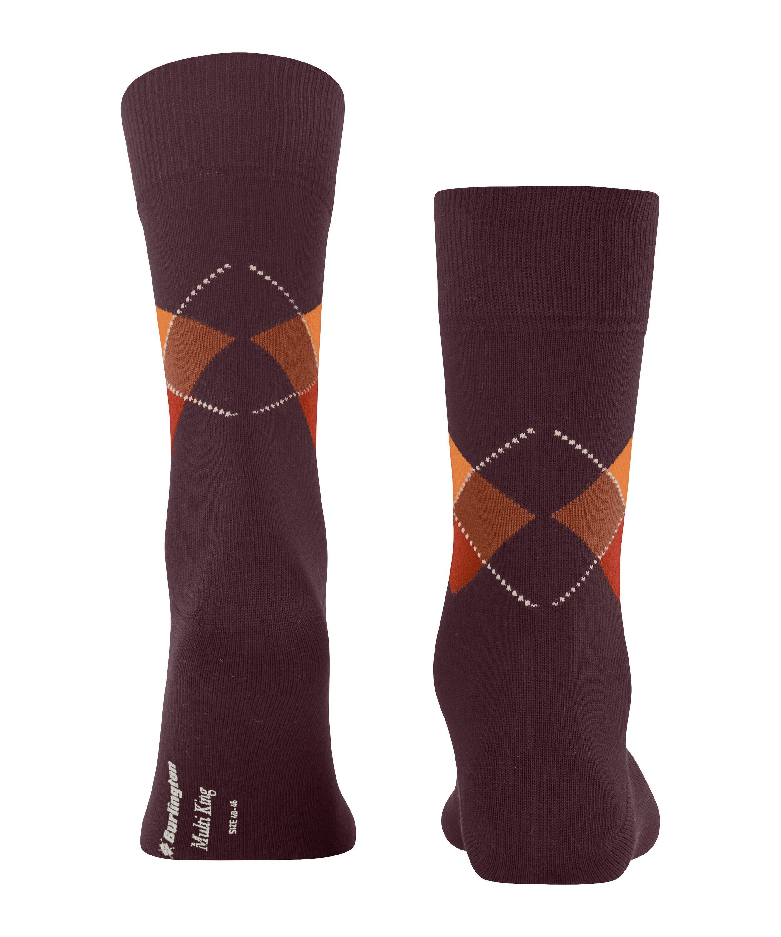 Burlington Socken Multi King (1-Paar) (8375) claret