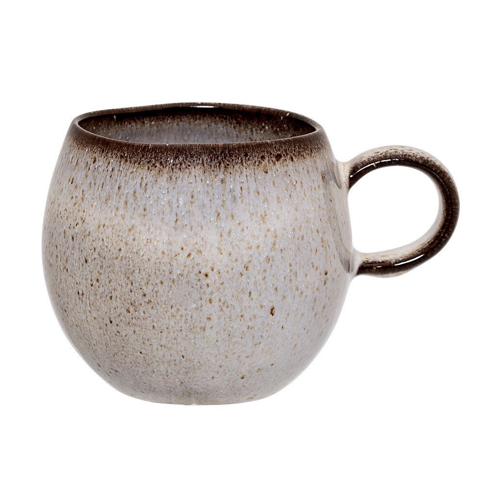 Bloomingville Becher Bloomingville Sandrine Natur Tasse Steingut (1 Tasse), Steingut