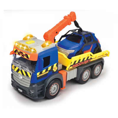 Dickie Toys Spielzeug-Abschlepper Action Truck Recovery, inkl. Auto, beweglicher Kran, Sound, Warnlicht