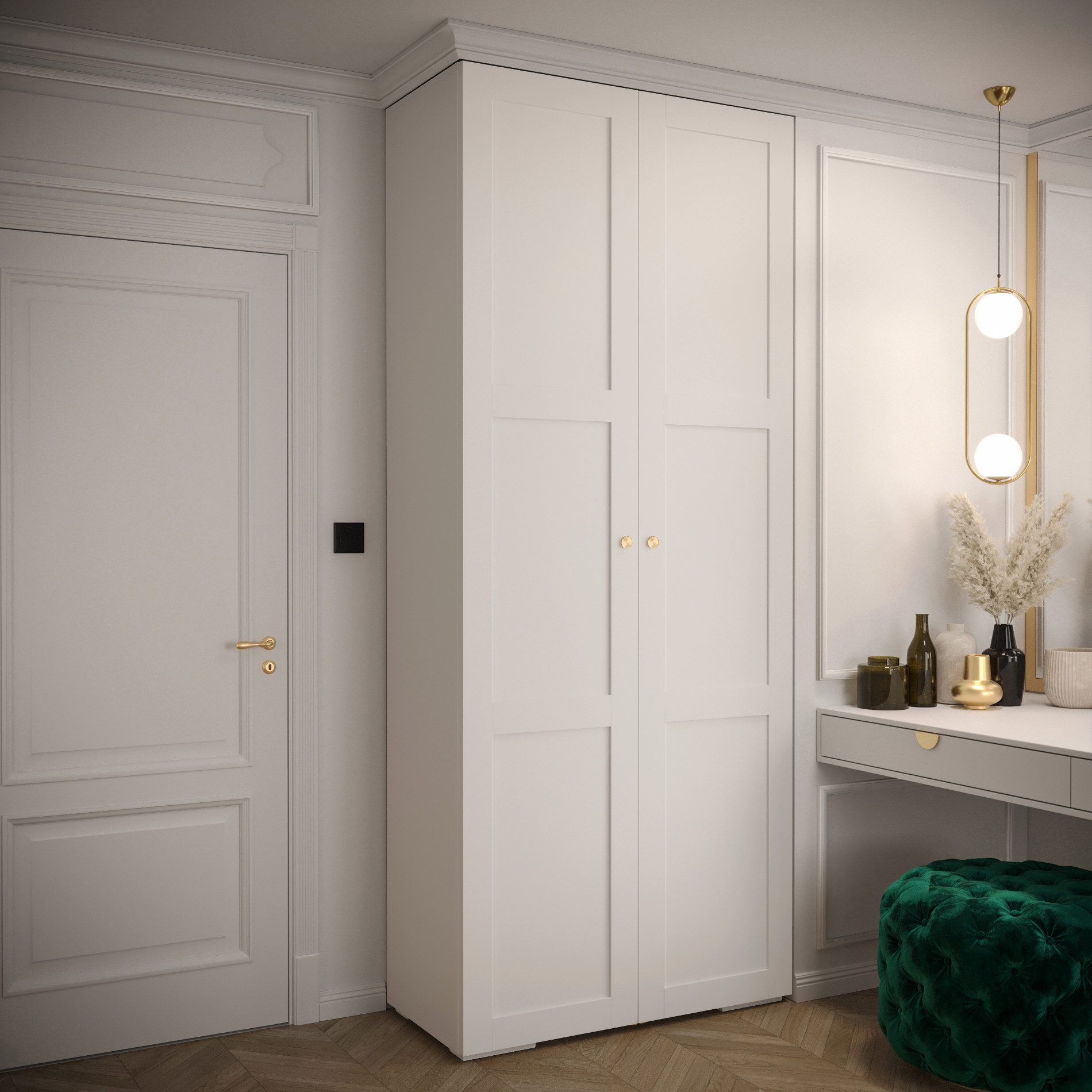 ABIKS MÖBEL Drehtürenschrank MANHATTAN RYFEL 10 günstig online kaufen