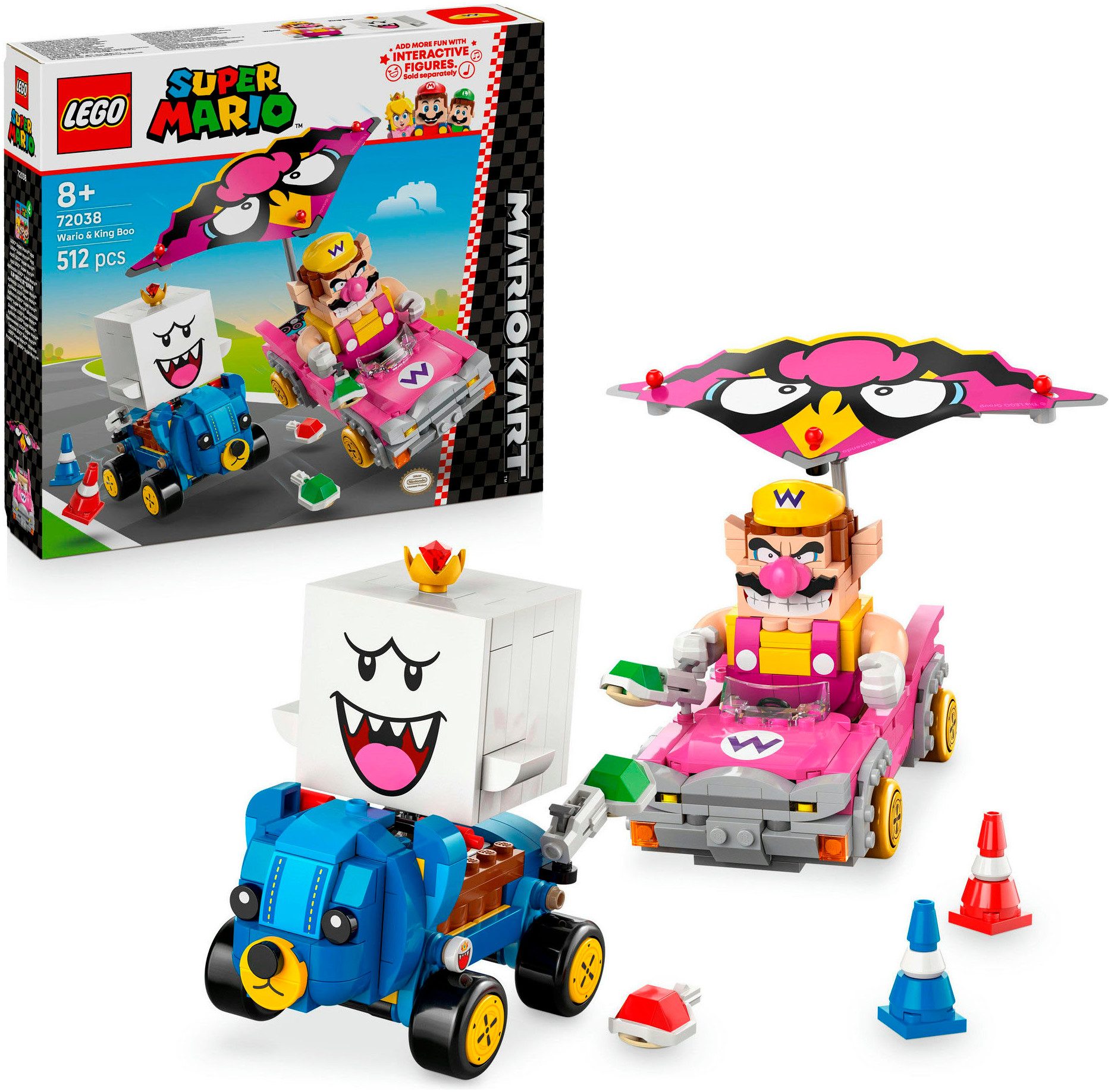 LEGO® Mario Kart – Wario & König Buu Huu (72038), LEGO Super Mario Konstruk günstig online kaufen