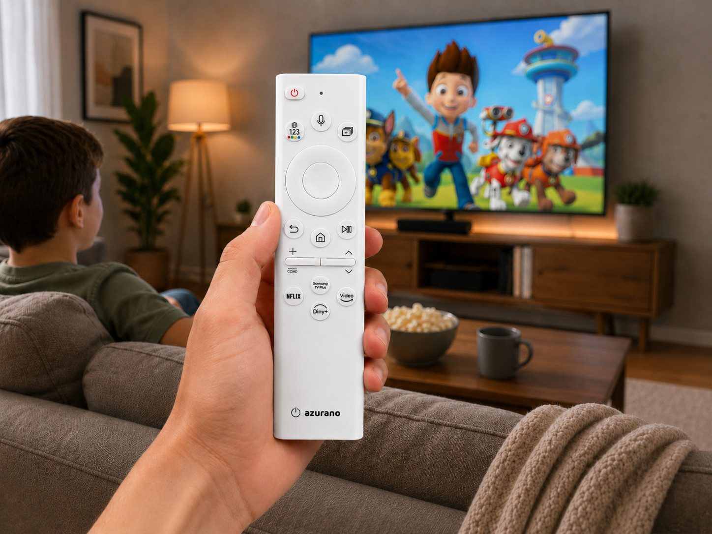 azurano Ersatz für SAMSUNG BN59-01391B, BN5901391B, BN59-01385B, TM2281E, Universal-Smart-TV-Fernbedienung (SUB BN59-01385B & A)