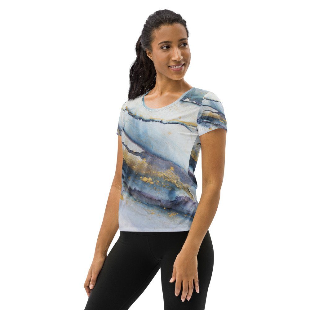 Trainingsshirt Damen Sport T-Shirt Alcohol Ink II
