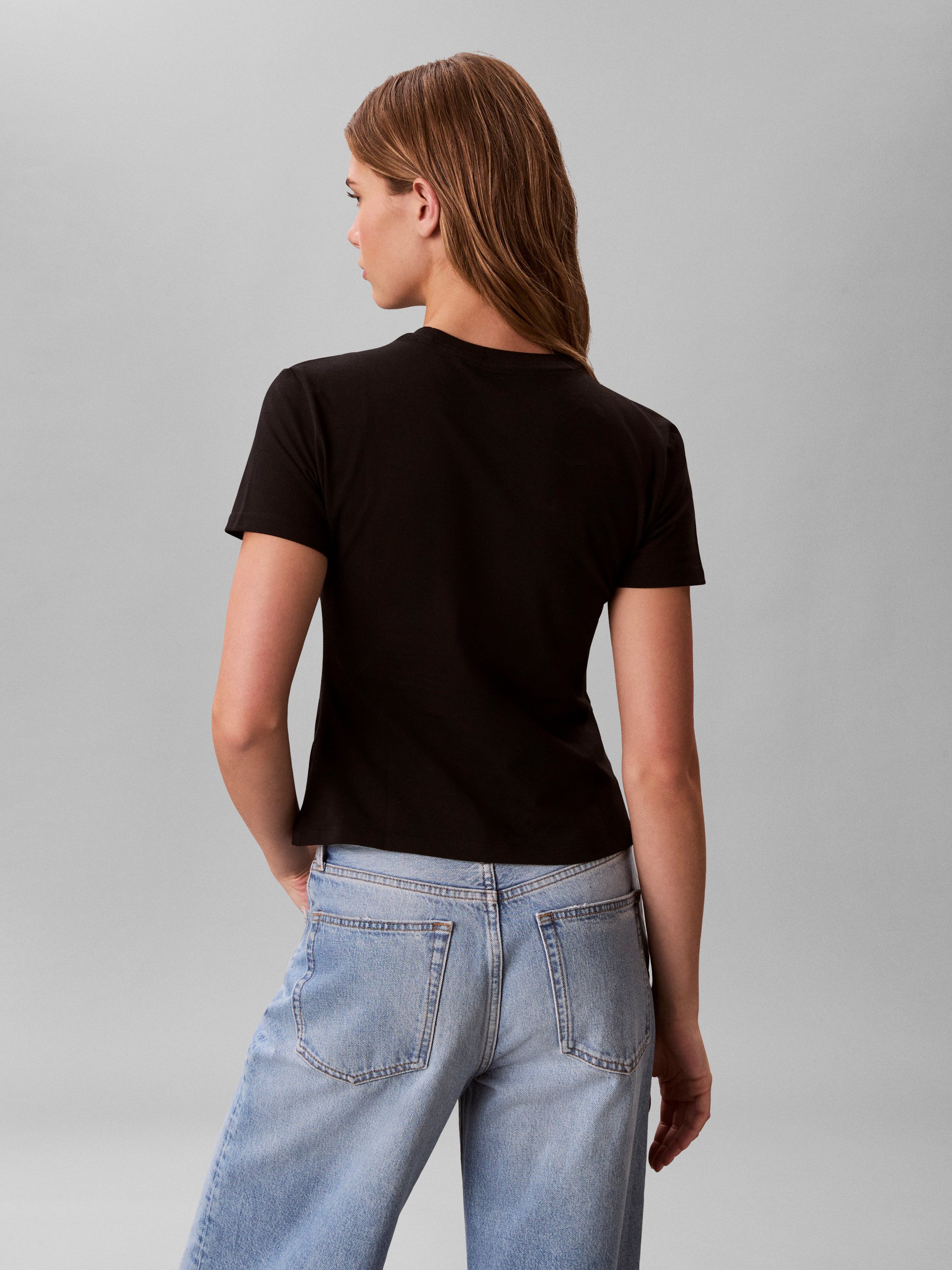 Calvin Klein Jeans T-Shirt GRADIENT MONOLOGO SLIM TEE Regular fit mit Rundhalsausschnitt