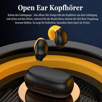 Xmenha 360°ACS Stereo-Sound, Professionelle Audioabstimmung Open-Ear-Kopfhörer (Flexibel einzeln oder gemeinsam für kraftvollen Stereo-Sound nutzbar. Teilen Sie Musik oder genießen Sie Stereo-Klang für maximales Hörerlebnis., mit Komfort & Vielseitigkeit Tragekomfort und intelligenten Funktionen)