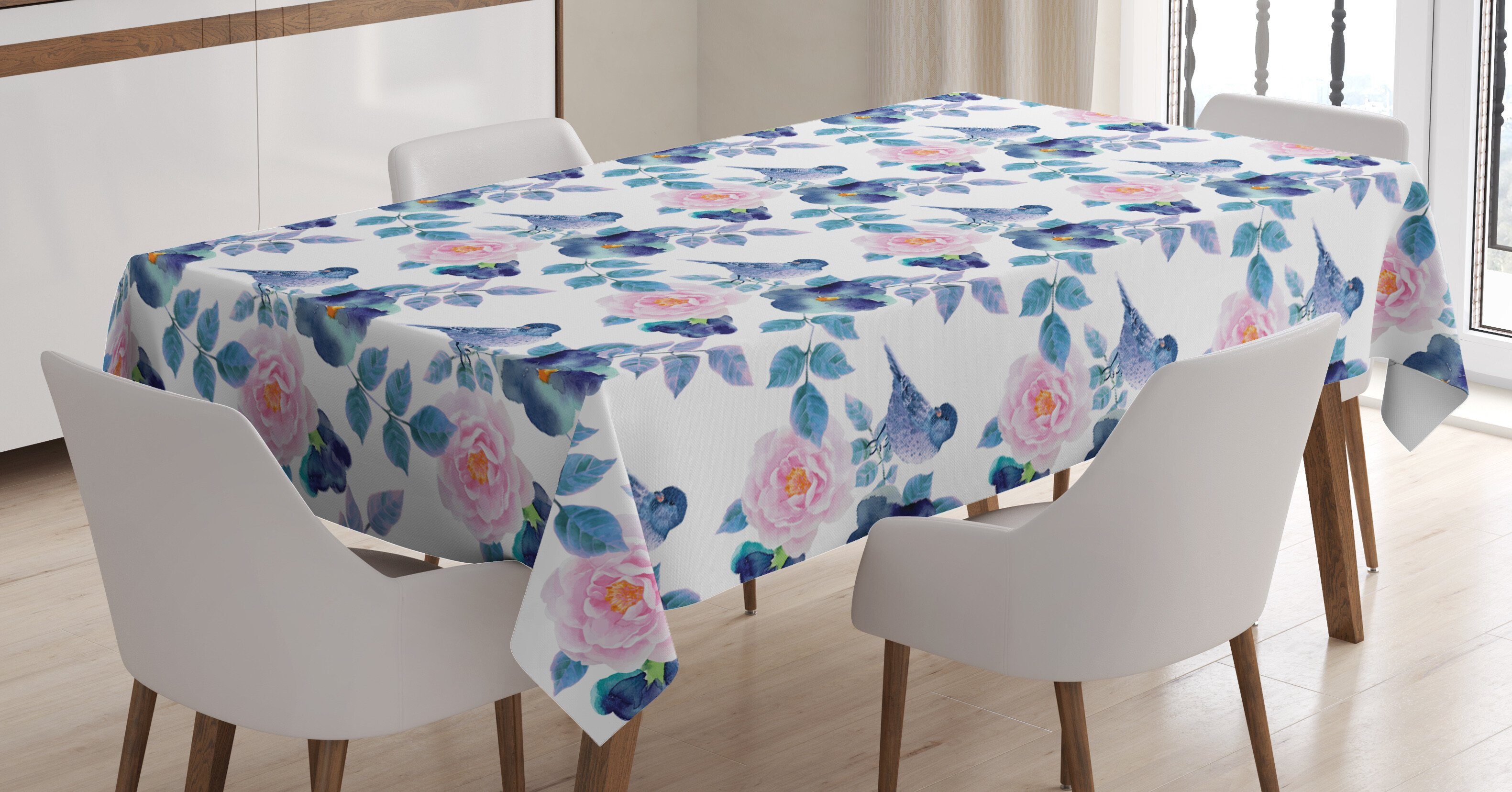 Abakuhaus Tischdecke Farbfest Waschbar Für geeignet und Wachstum Vogel- Außen Klare Natur Blumen Bereich Farben, den