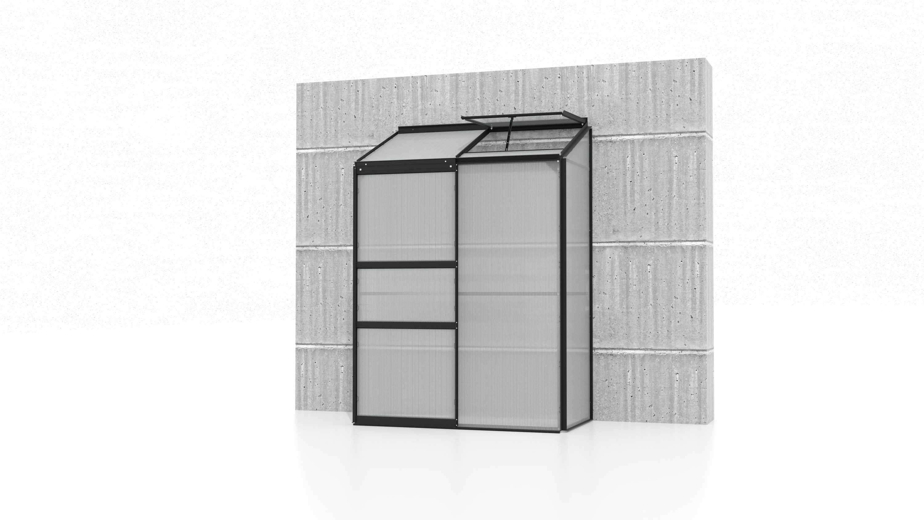 Gewächshaus Ida 900 HKP 4mm Alu mit 1 Fenster