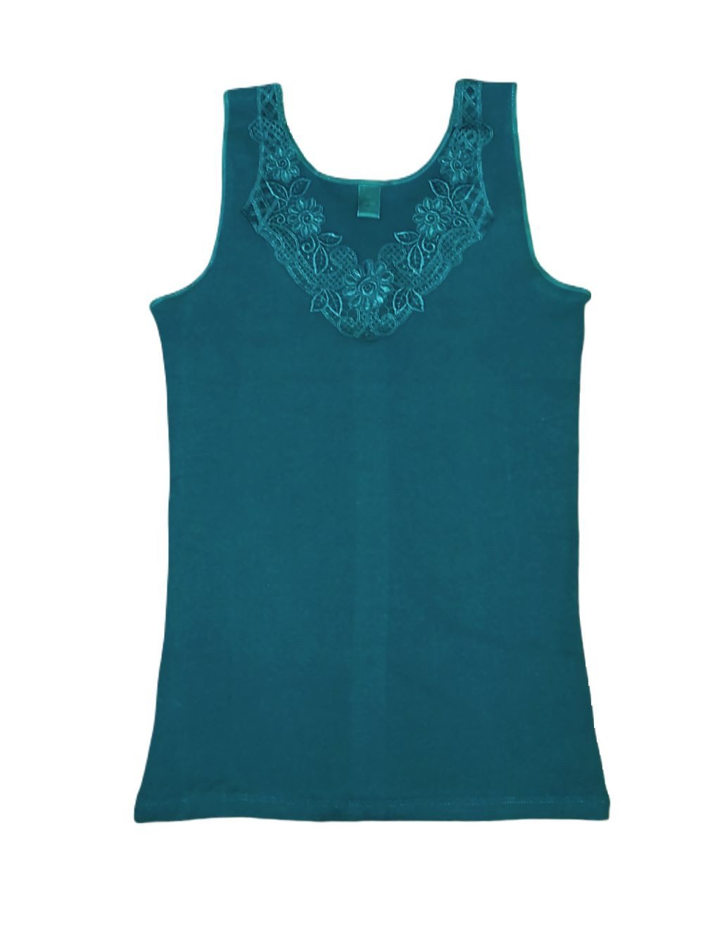 Toker Collection® Achselhemd Damen Unterhemd mit extra breiter Spitze (1 Stück, einzeln gepackt) Spitze in vielen Varianten