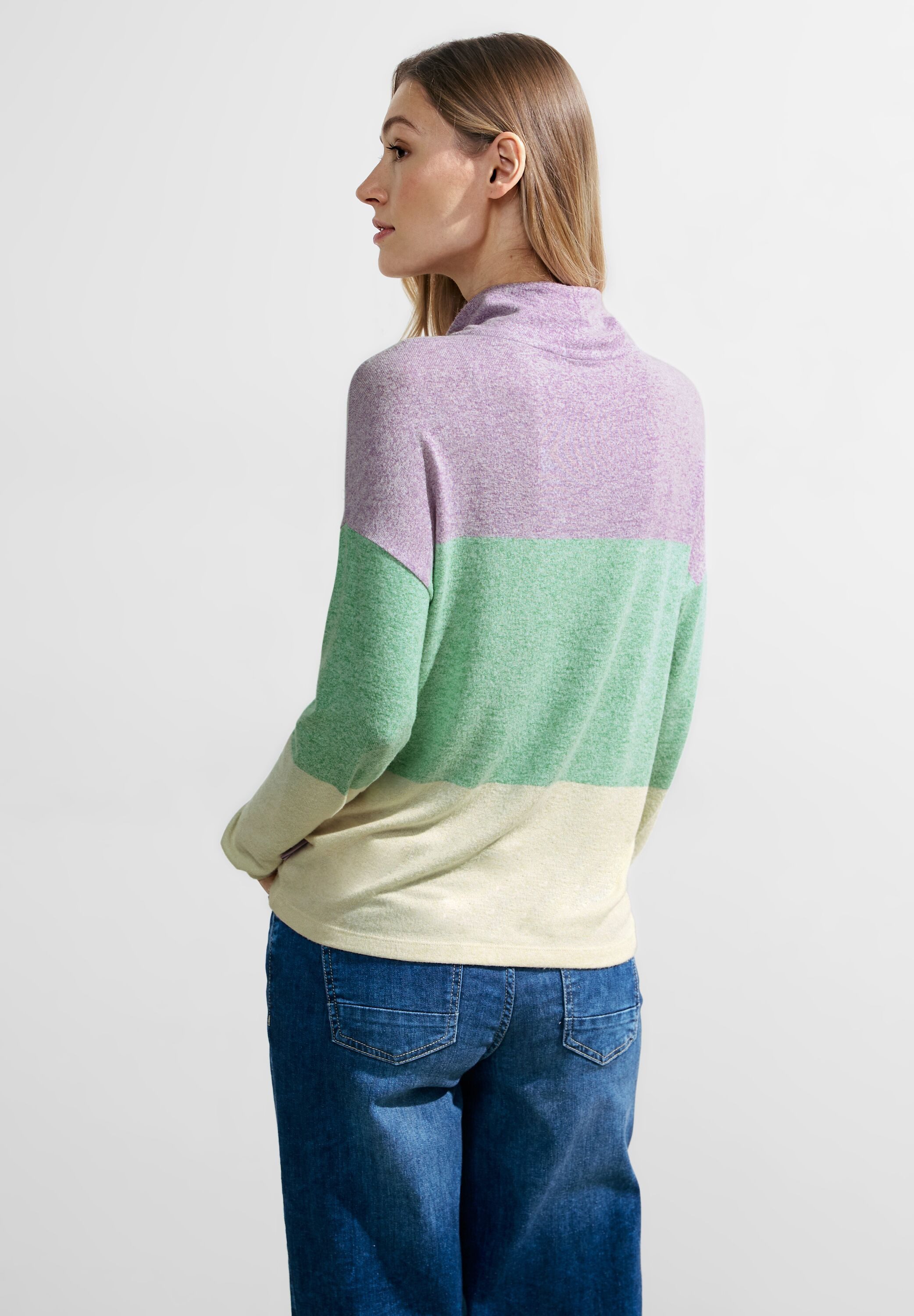 CECIL Langarmshirt mit Stehkragen