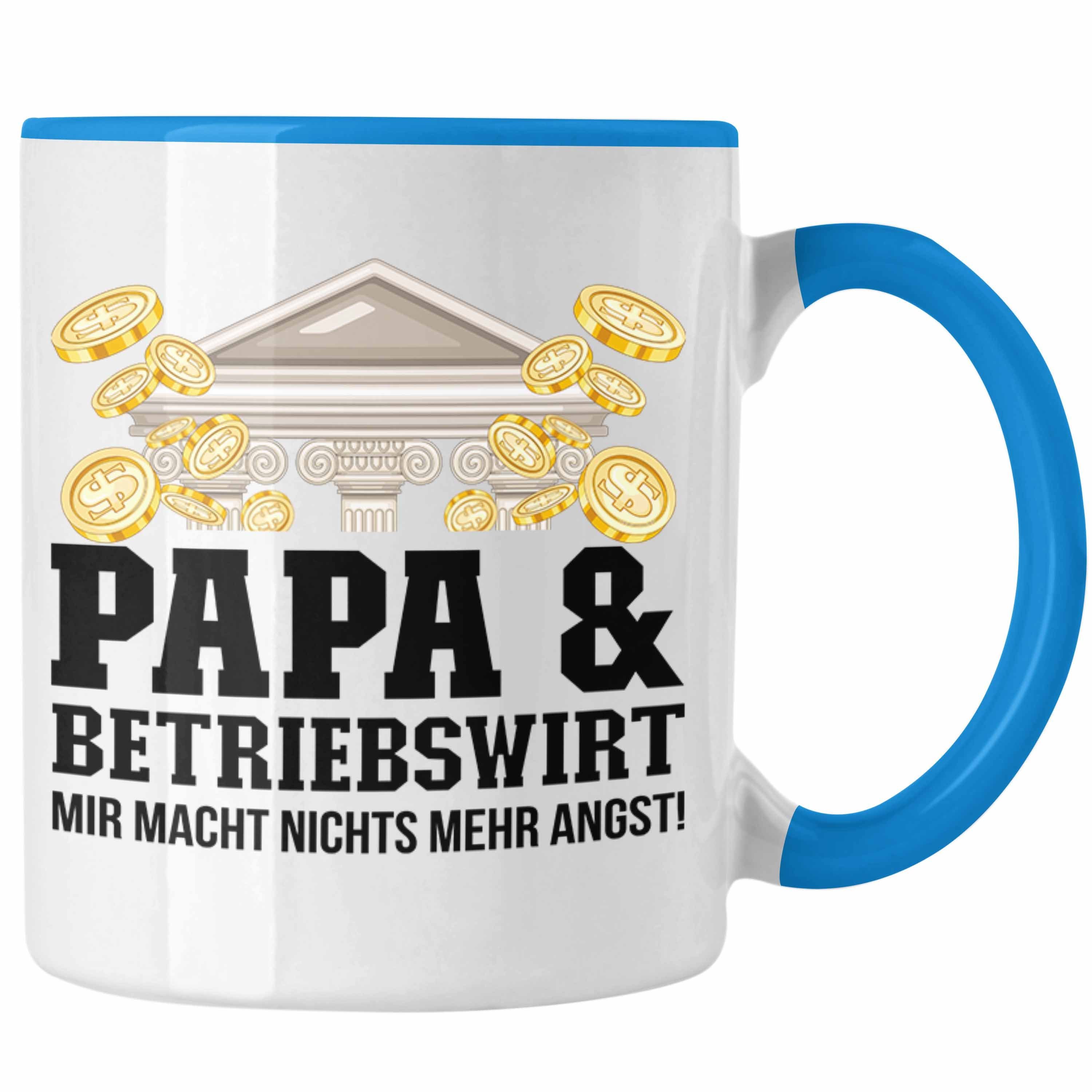 Trendation Trendation Ge BWL Geschenkidee für Tasse Vater Papa Tasse Betriebswirt Blau - und