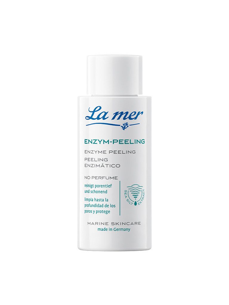 La mer Gesichtspflege Enzym-Peeling – sanftes Peeling ohne Parfum, Schonend klärend mit Meeresschlick für ein ebenmäßiges Hautbild