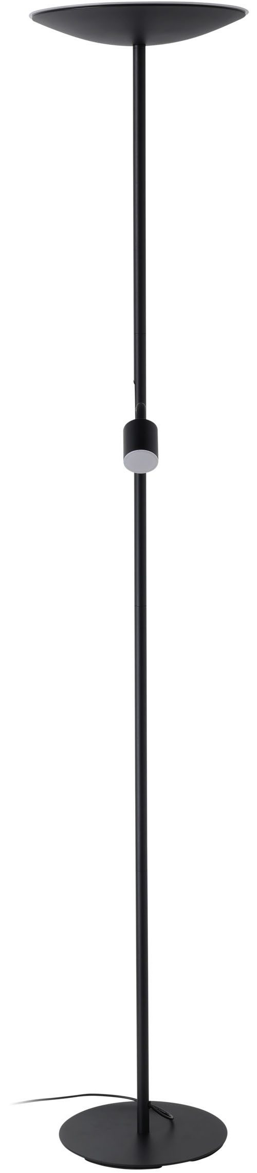 EGLO Stehlampe CONIVARINO Stehlampe - Stahl - LED;LED - 26,5W;1X4W - IP20, Dimmfunktion, mehrere Helligkeitsstufen, LED fest integriert, Warmweiß, Standleuchte, Leselampe, Wohzimmer, Schlafzimmer, H170 x Ø32 cm