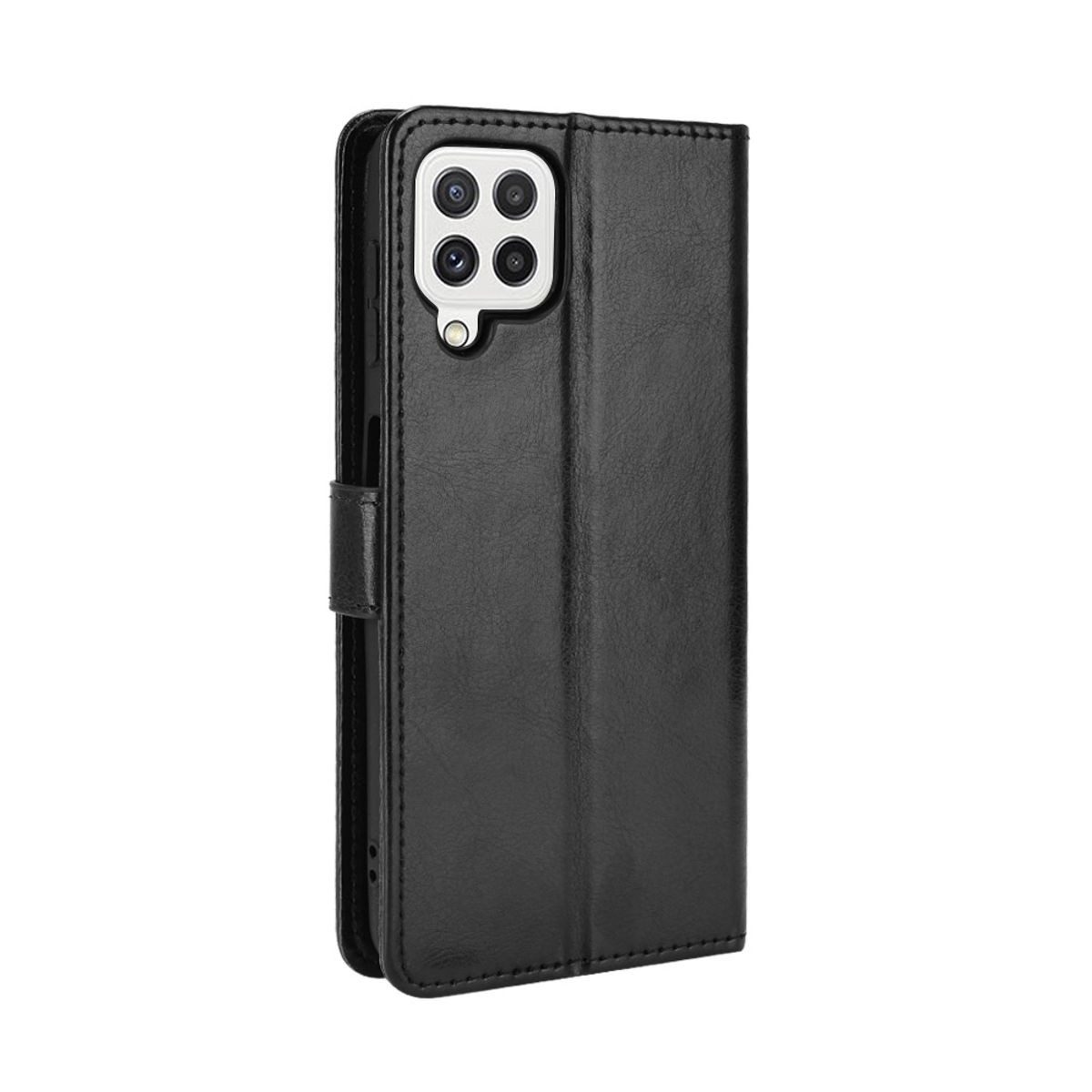 König Design Handyhülle Samsung Galaxy A22 4G, Schutzhülle Schutztasche Case Cover Etuis Wallet Klapptasche Bookstyle