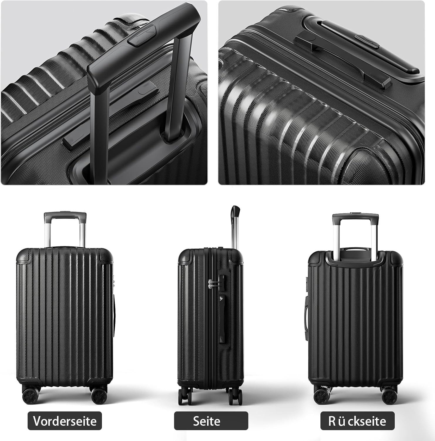 Abistab Hartschalen-Trolley Voyager S/M/L/Set Hartgepäck, 4 Rollen, Reiseko günstig online kaufen