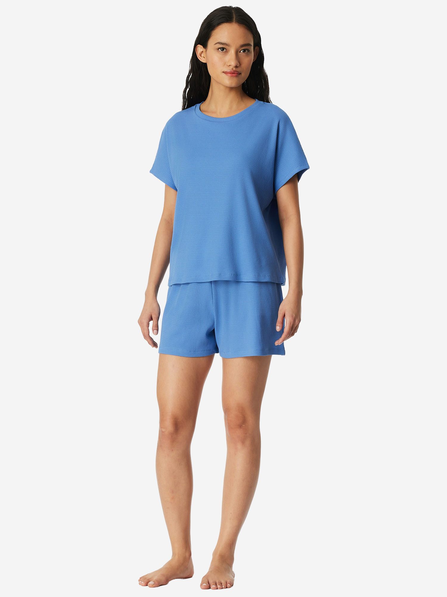 Schiesser Pyjama Casual Feel (2 tlg) Schlafanzug, Pyjama Set, Nachtwäsche
