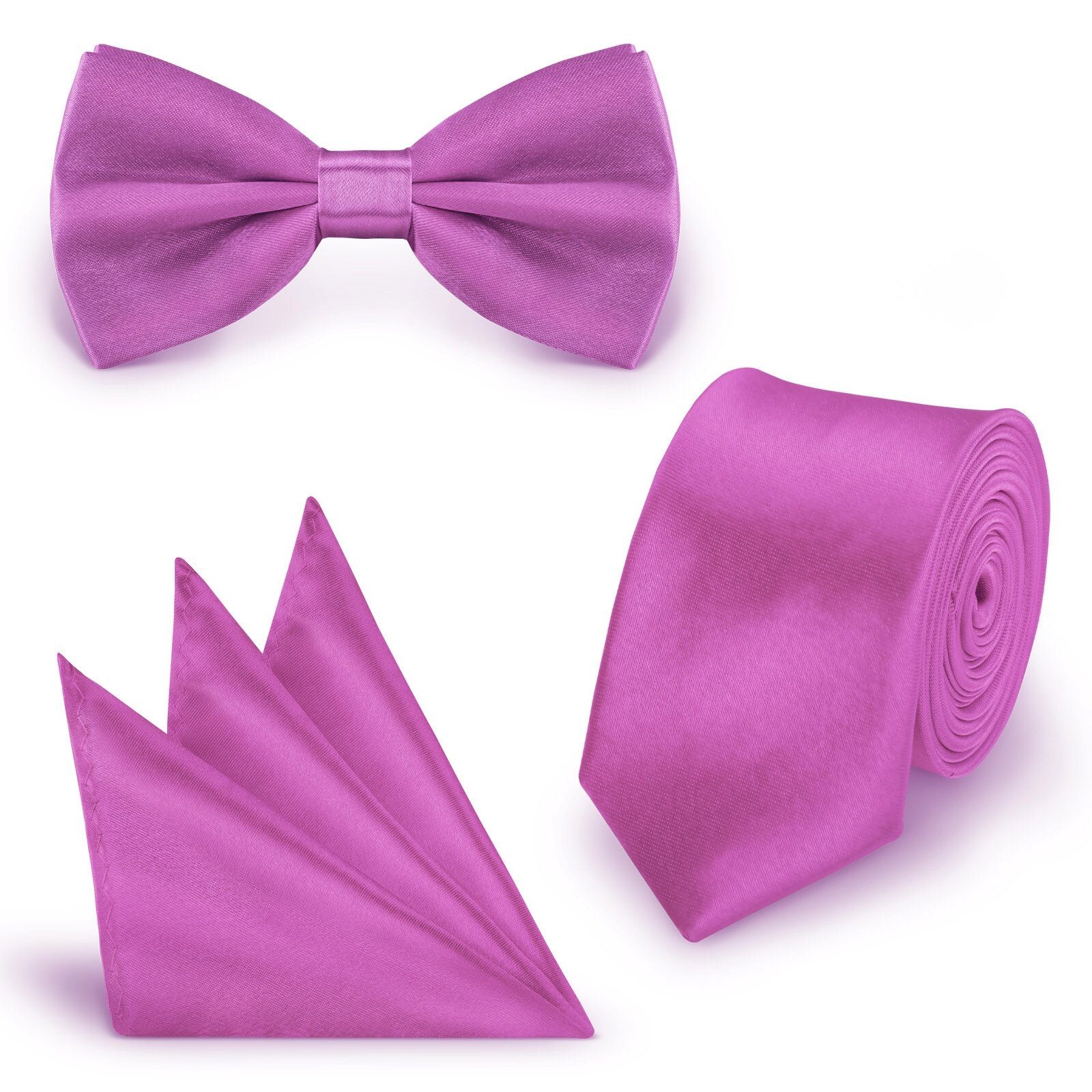 StickandShine Krawatte Krawatte Fliege Einstecktuch SET günstig online kaufen