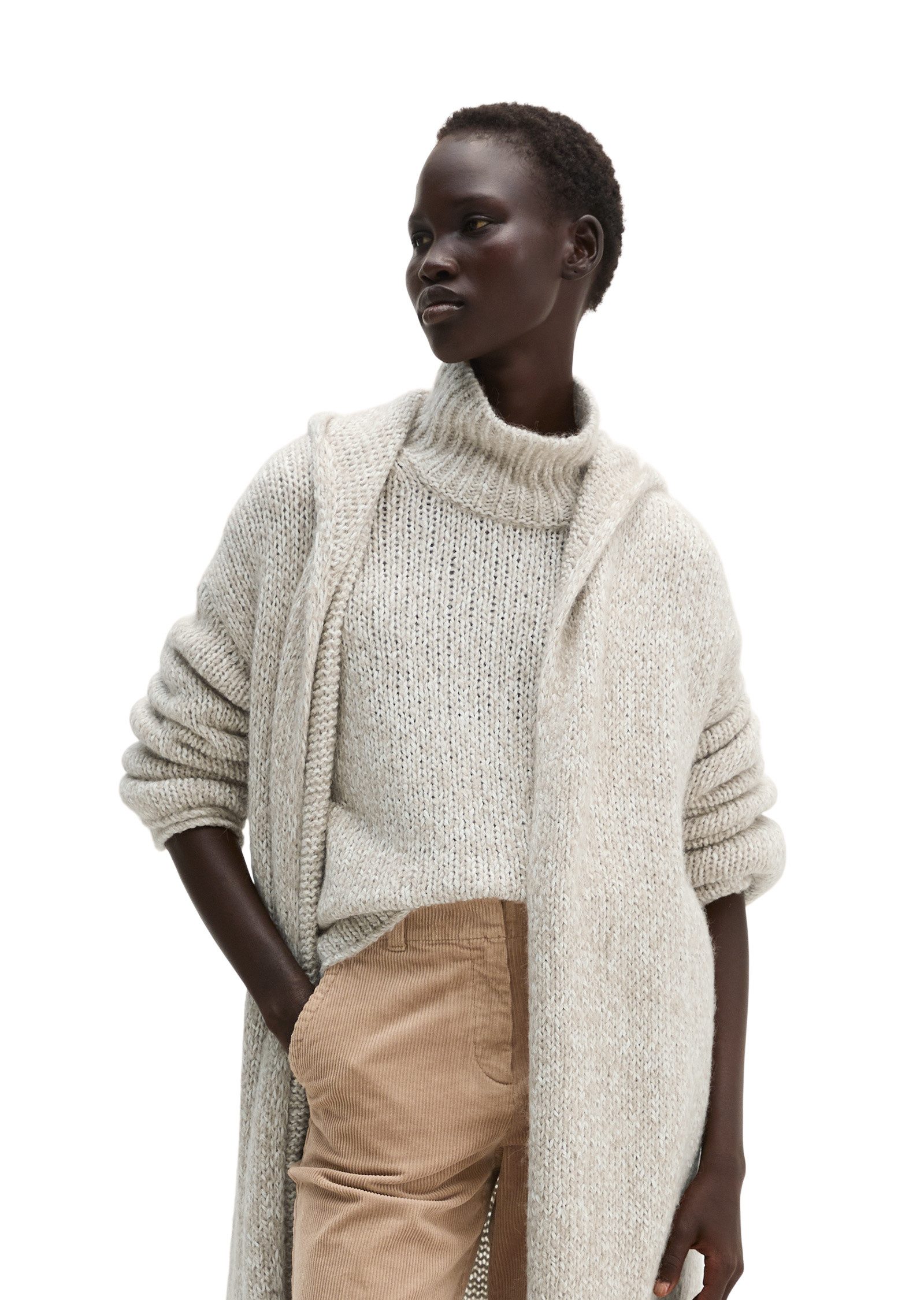 Marc O'Polo Cardigan aus weichem Bio-Baumwolle-Alpakawolle-Mix