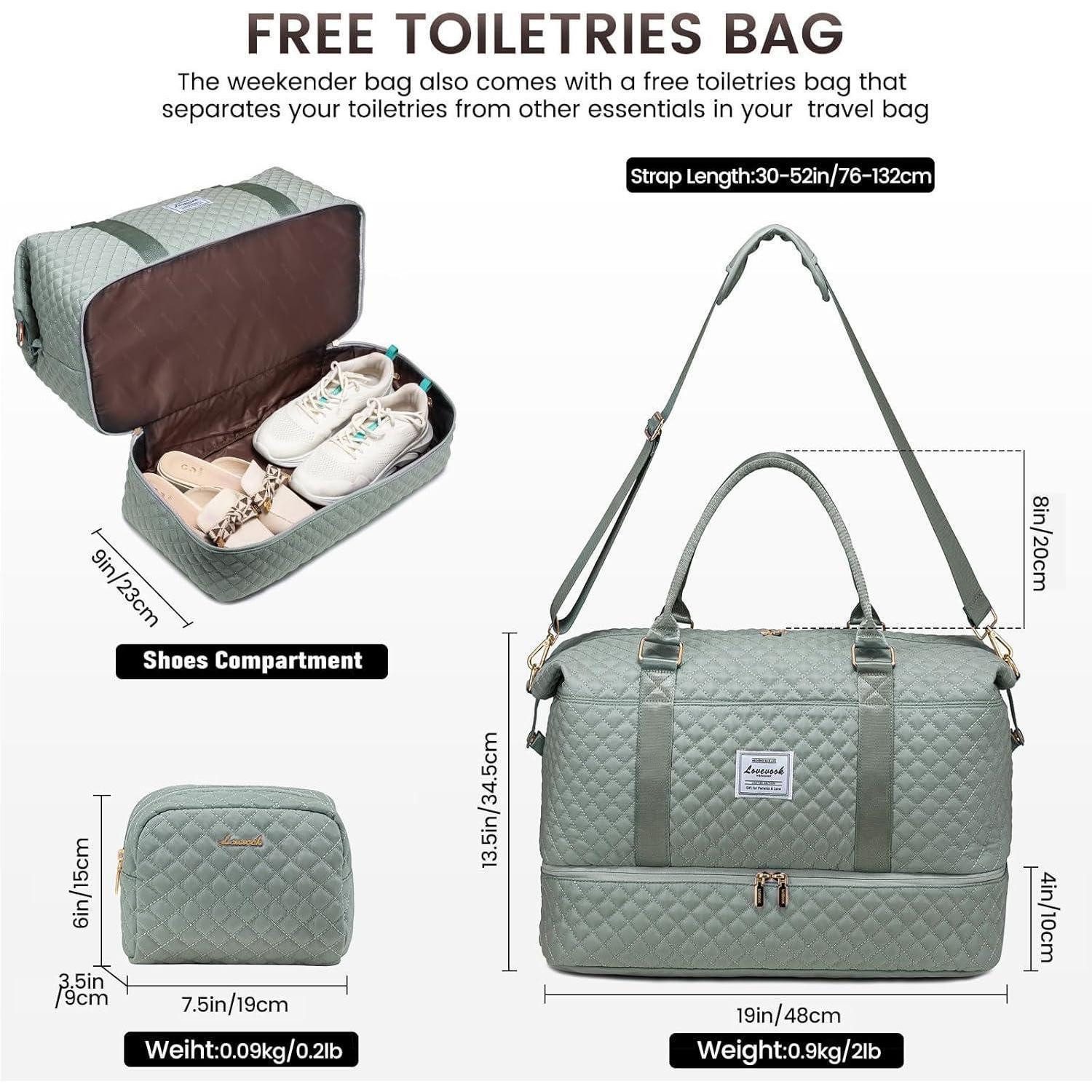 LuxusKollektion Reisetasche Sporttasche Damen Groß Weekender Reisetasche mi günstig online kaufen