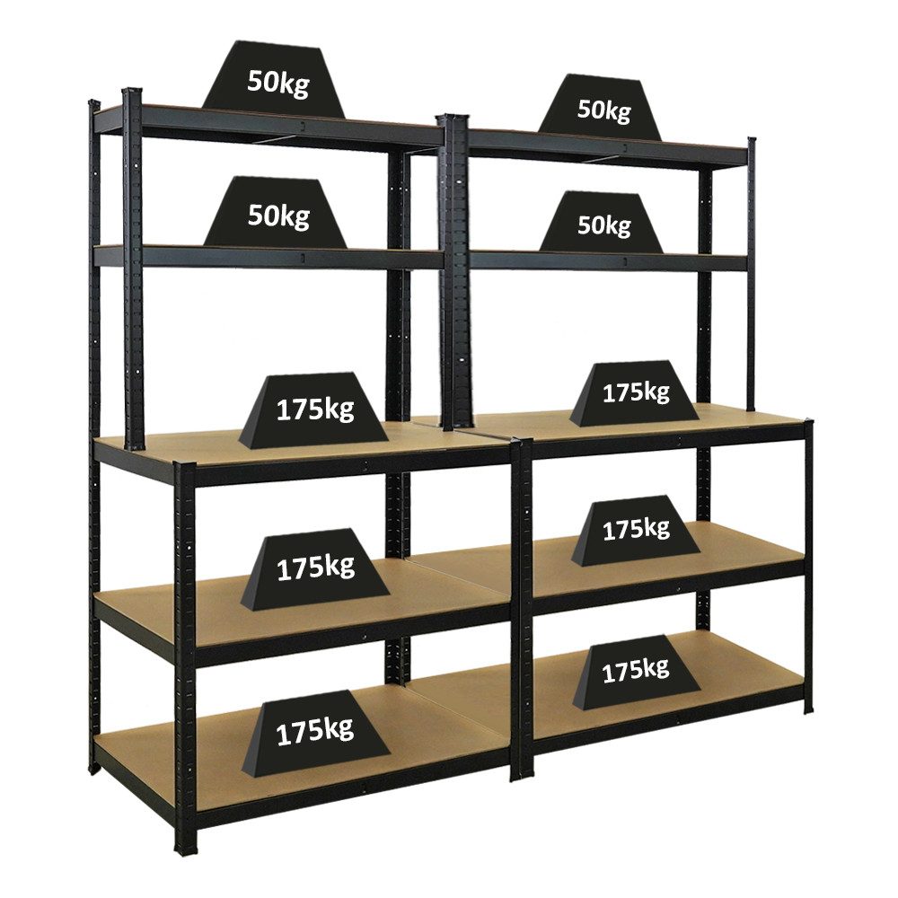 PROREGAL® Werkbank MegaDeal Werktisch GIANT BEAST Fachlast 175kg, (2-tlg), Stabile Werkbank Werktisch Arbeitstisch für Werkstatt Keller bis 175kg