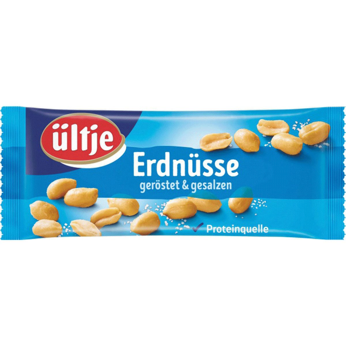 UELTJE Knabberei, Ültje Erdnüsse gesalzen eine leckere und feine Proteinquelle 20x50g