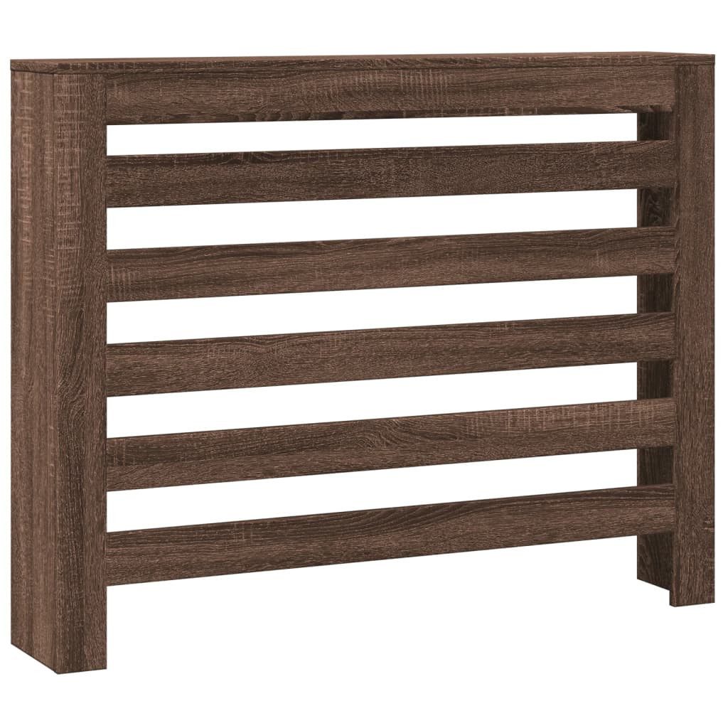 vidaXL Heizkörper-Wäschetrockner Heizkörperverkleidung Braun Eiche 104x20x8 günstig online kaufen