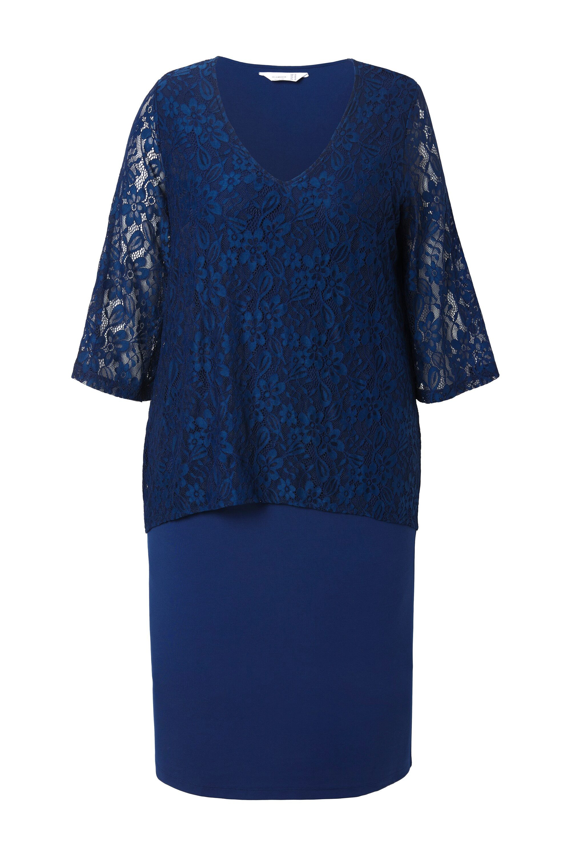 MIAMODA Partykleid Spitzenkleid blickdichtes Jersey-Unterkleid