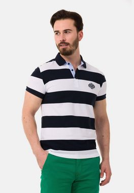 Cipo & Baxx Poloshirt mit breitem Streifenmuster