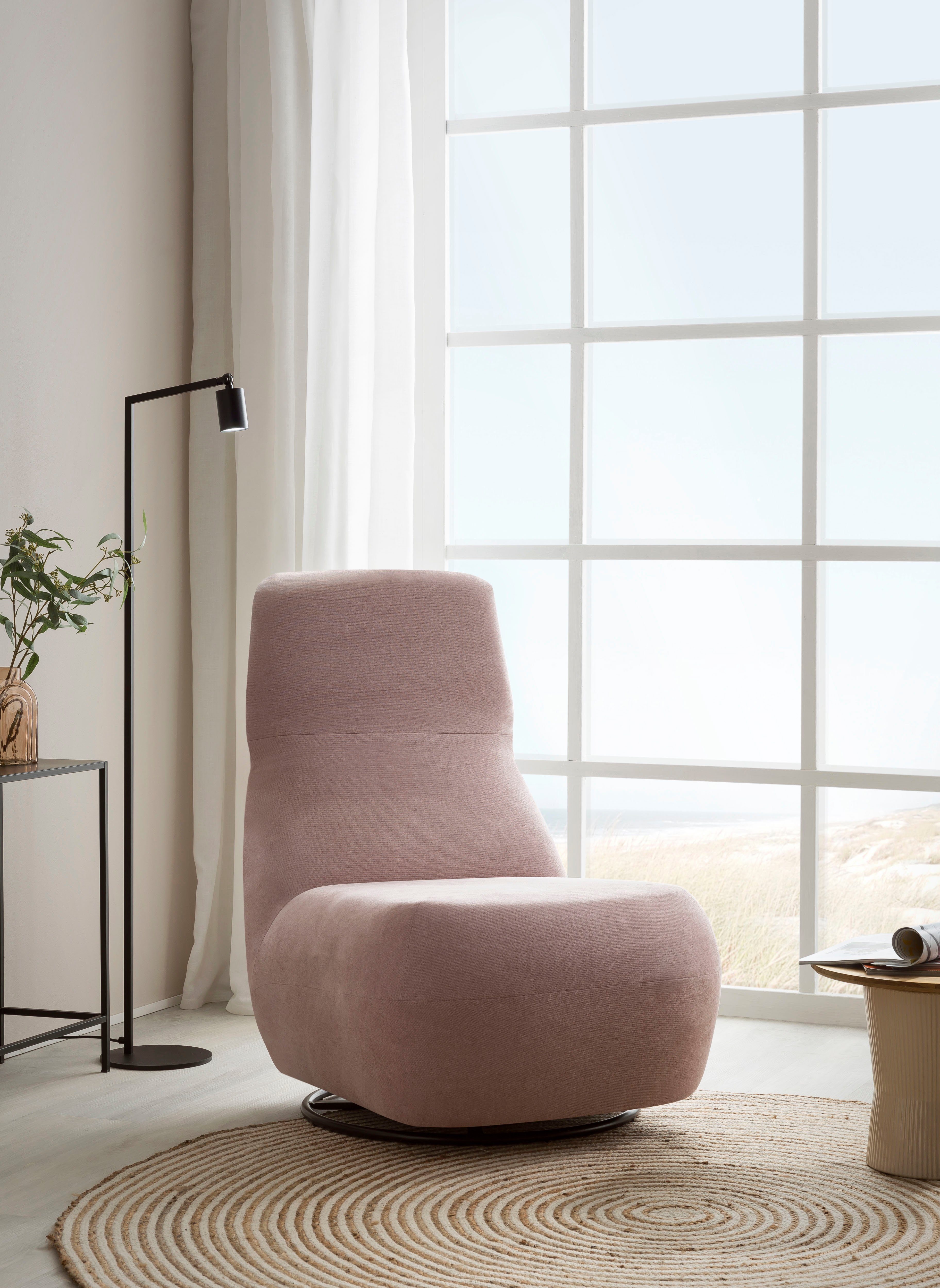 Home affaire Relaxsessel Emberson Sessel, Rückenlehne hochklappbar, Drehsessel, Rückenverstellung, Drehfunktion, wahlweise auch Swivel (Wipp) Funktion
