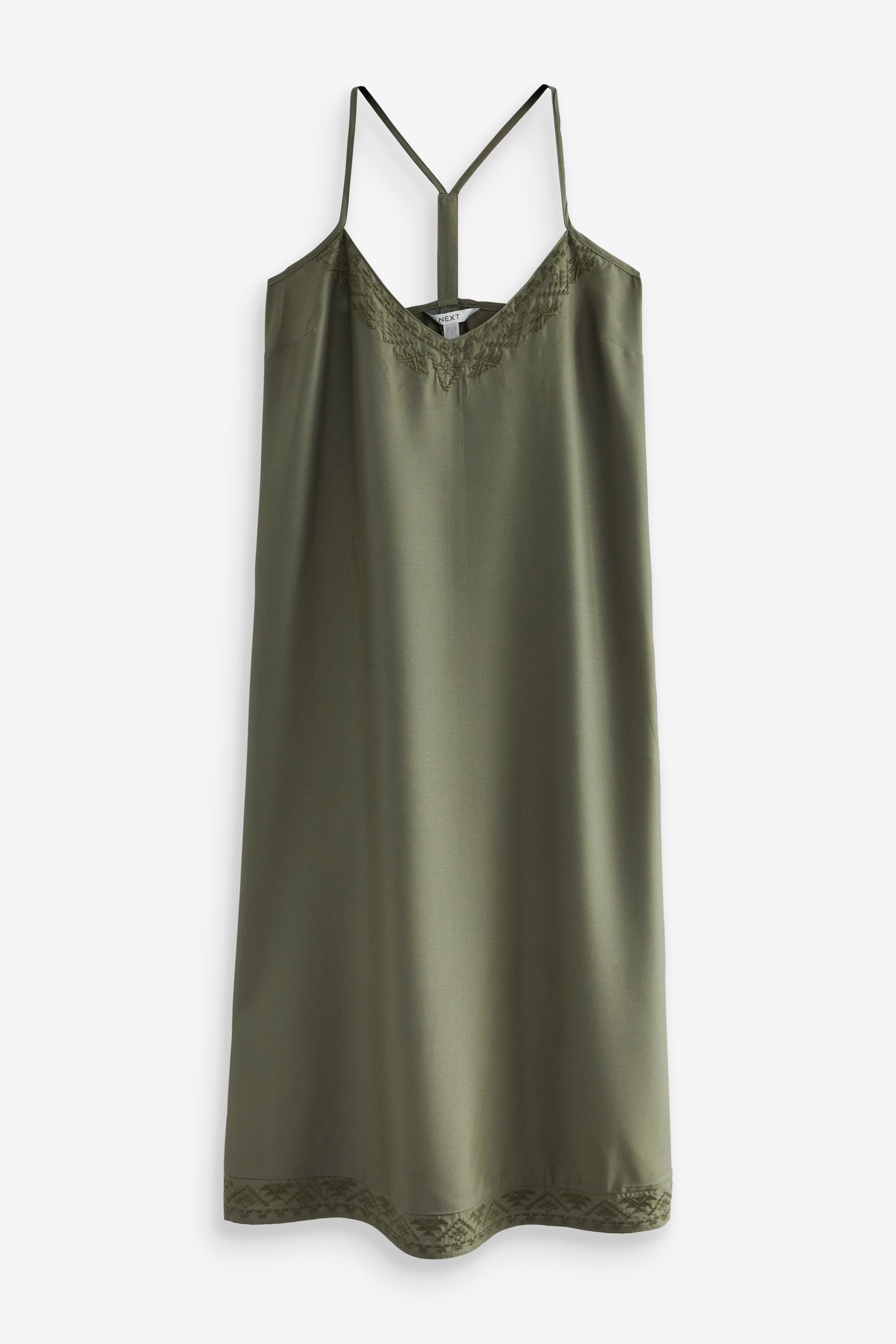 Next Sommerkleid Midikleid mit V-Ausschnitt + günstig online kaufen
