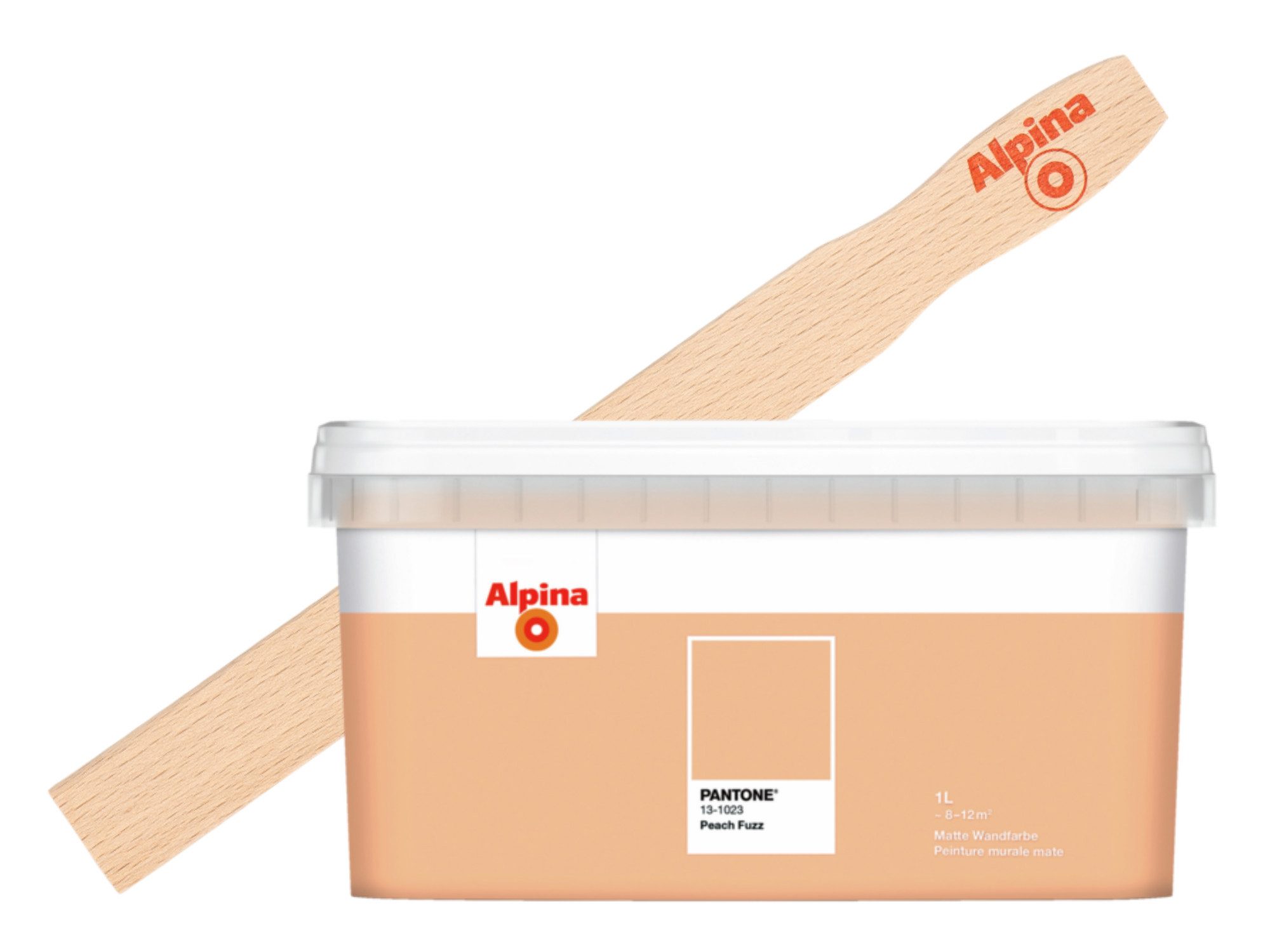 Alpina Wandfarbe Alpina PANTONE® 1L + Rührholz