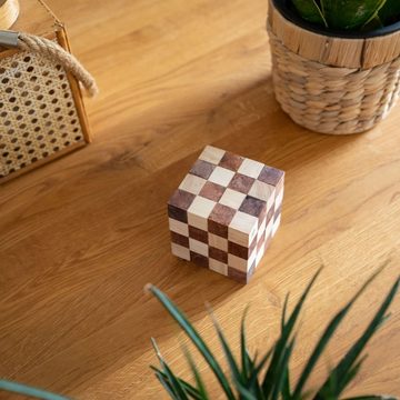 Logoplay Holzspiele Spiel, Schlangenwürfel 4x4 Gr. L - 8 cm Kantenlänge - Snake Cube - 3D Puzzle aus HolzHolzspielzeug