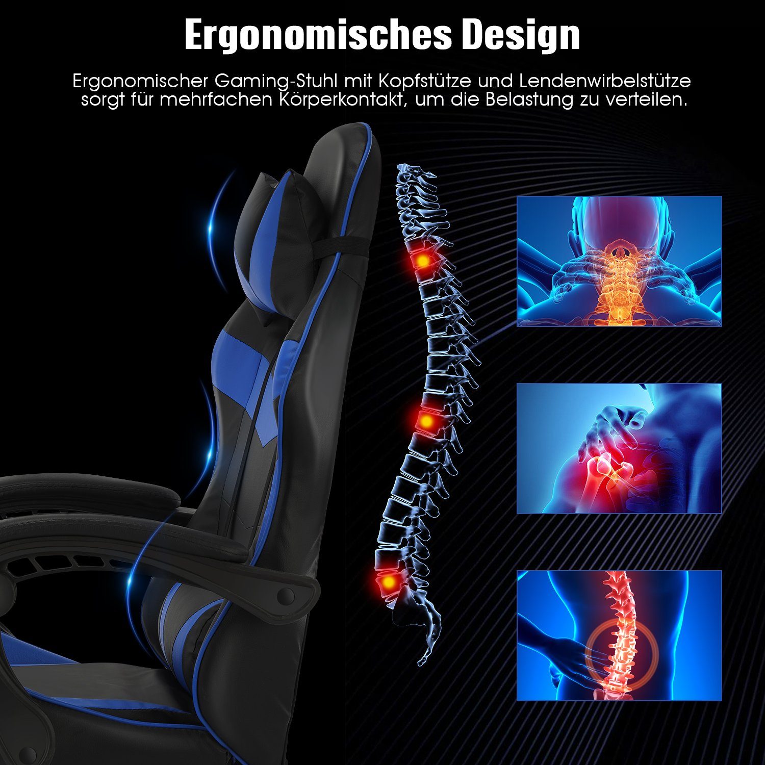 WILGOON Gaming-Stuhl Gaming Chair Ergonomischer Bürostuhl günstig online kaufen