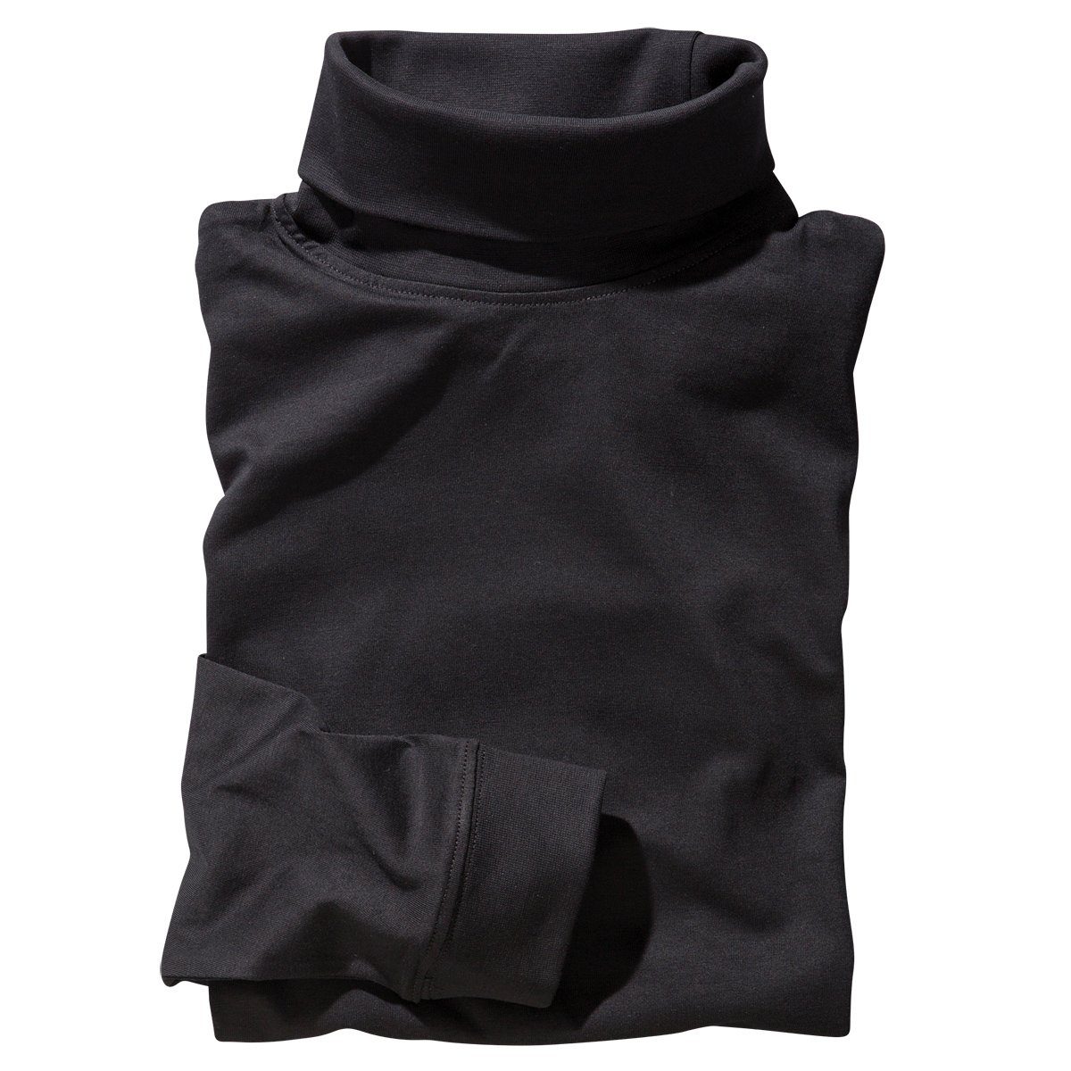 redfield Rollkragenshirt Übergrößen schwarzes Redfield Rollkragen-Langarmsh günstig online kaufen