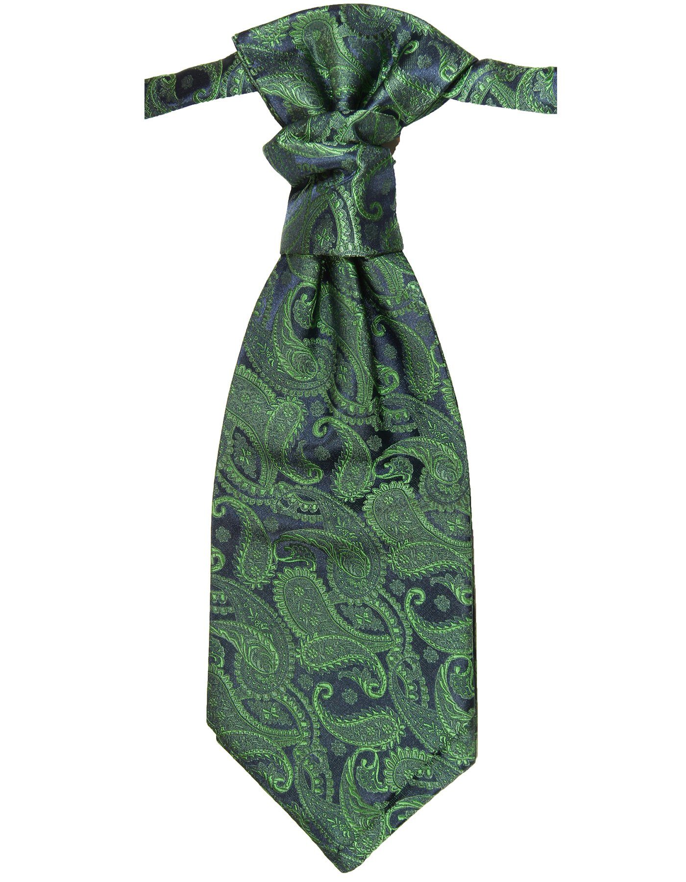 Paul Malone Krawatte Elegantes Herren Plastron paisley Hochzeitskrawatte -  vorgebunden grün v14