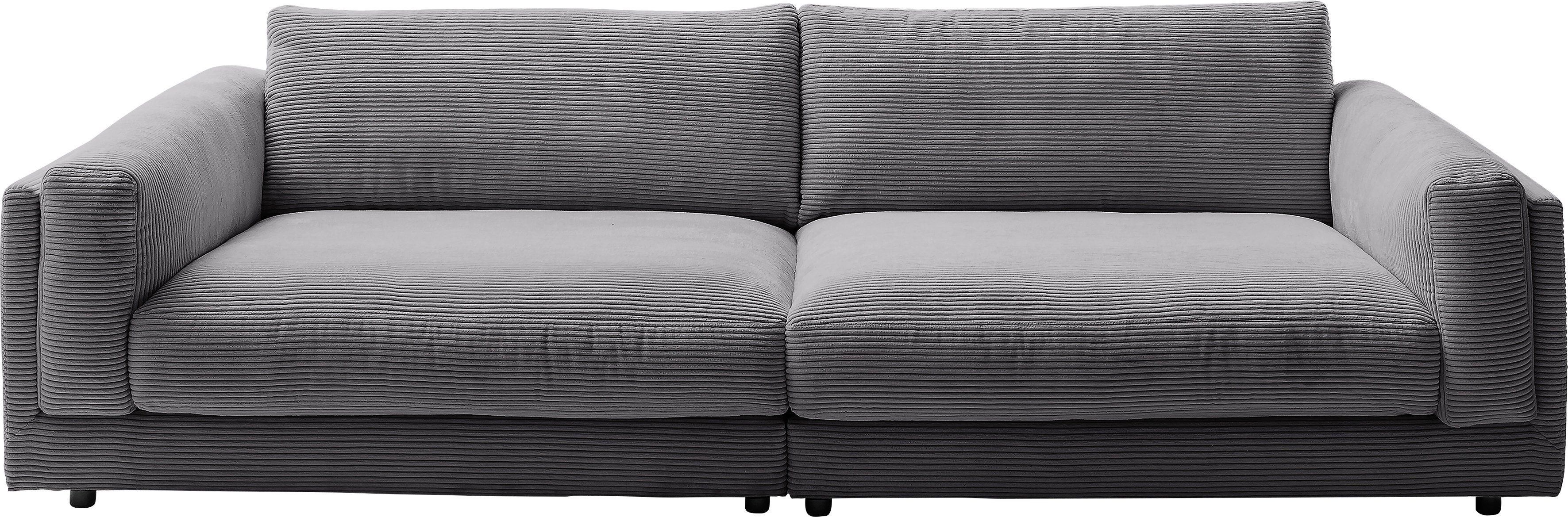 3C Candy Big-Sofa Karalis mit extra großer Sitztiefe, elegantes Mega Sofa zum Relaxen, auch in Cord- oder Leder-Bezug, lose Kissen, loungige Bequemlichkeit