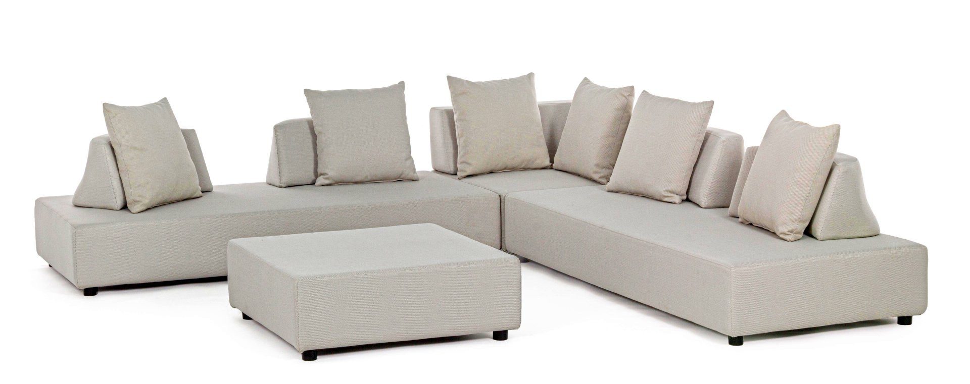 Gartensofa Sofa Piper mit Kissen, Sand