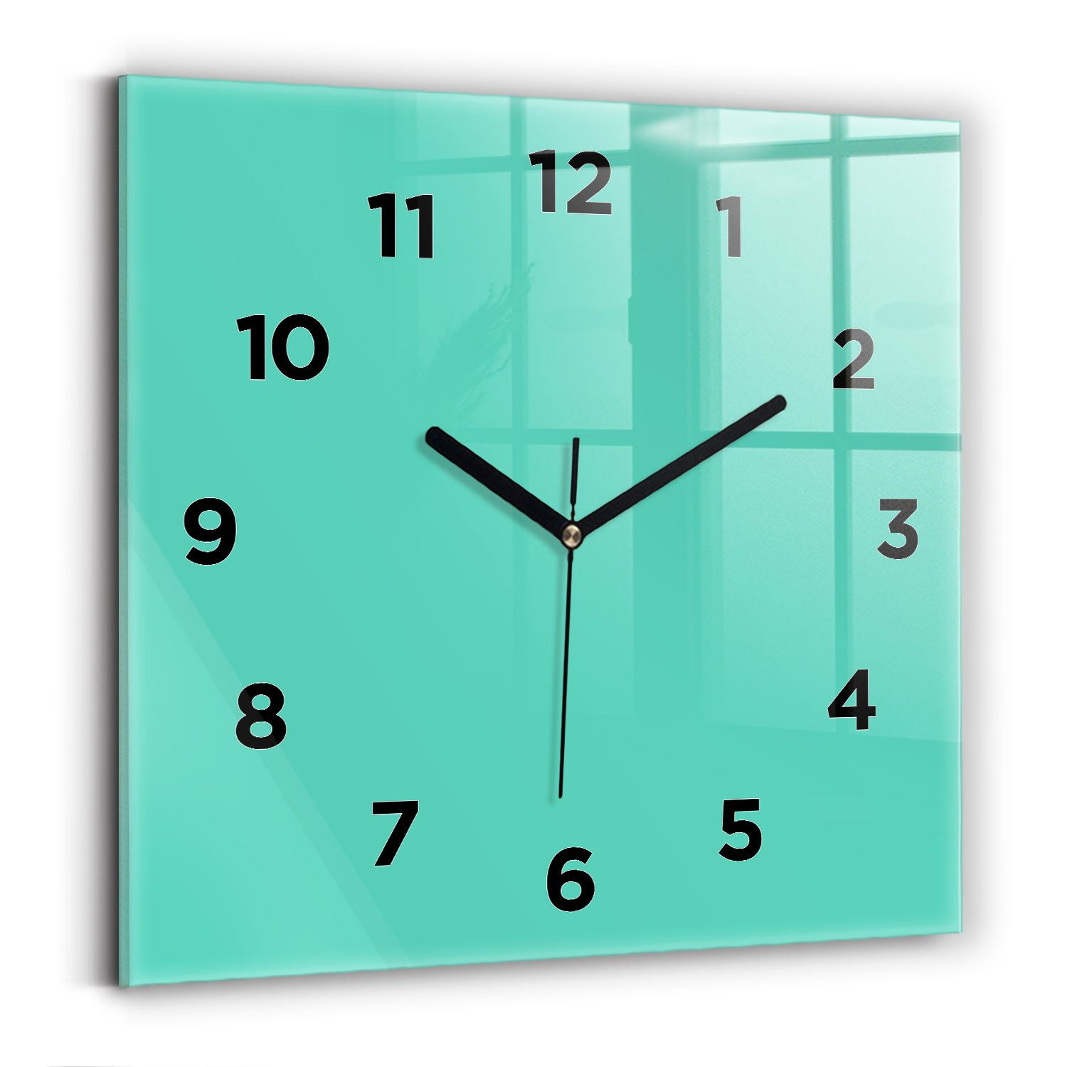 Tulup Wanduhr Glasuhr Modernistische Glaswanduhr 30x30cm günstig online kaufen