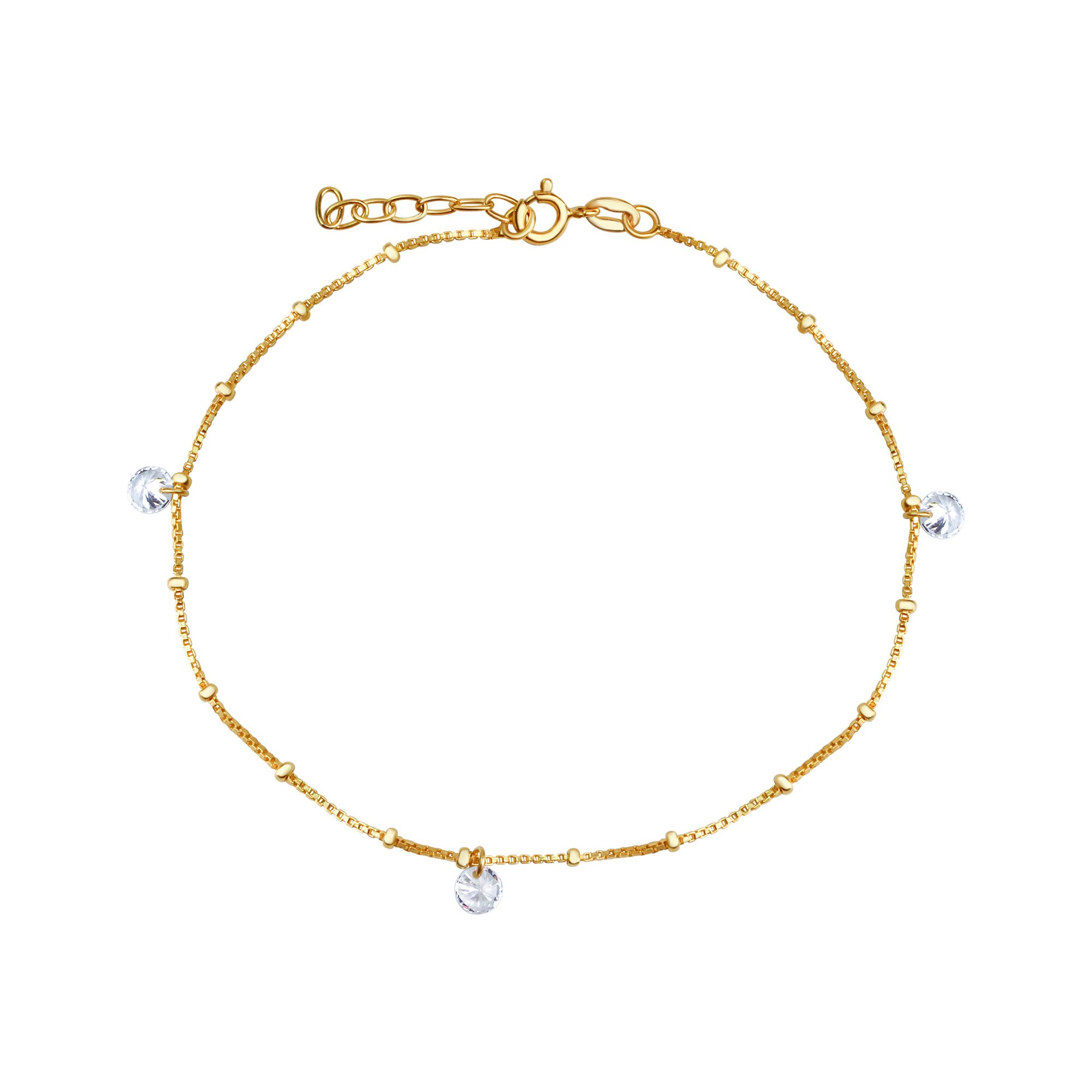 Vivance Fußkette 925/- Sterling Silber vergoldet günstig online kaufen