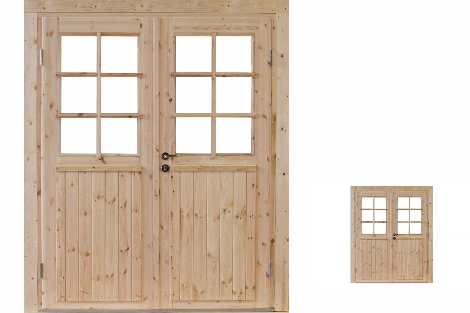 Wolff Haustür Gartenhaustür Holztür Doppel-Tür Hero XL 28 ISO Isolierglas  Fenster 28mm Doppelt