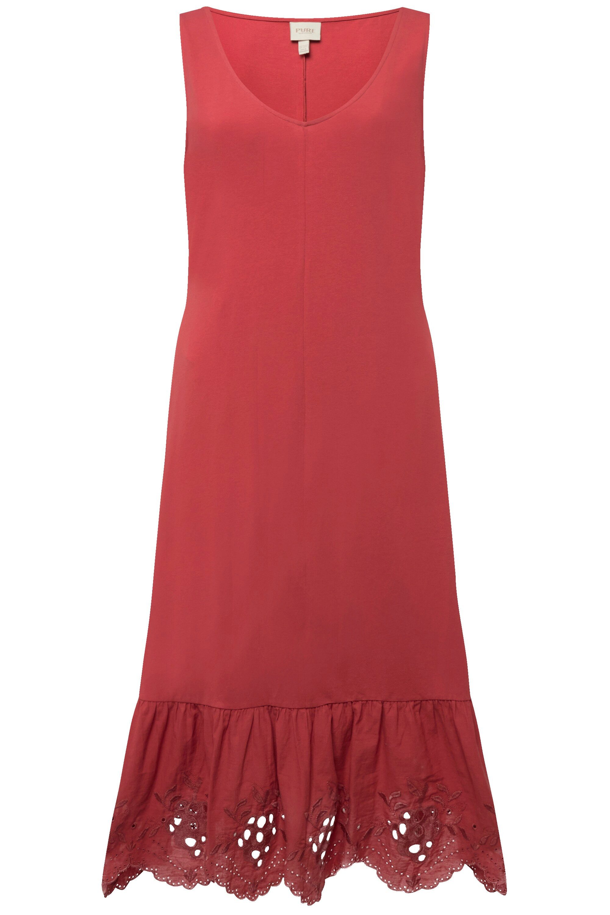 Ulla Popken Maxikleid Maxikleid A-Linie Rundhals günstig online kaufen