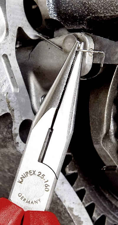Knipex Maulschlüssel »Knipex 25 02 160 Elektronik- u. Feinmechanik Flachrundzange Gerade 160 mm«