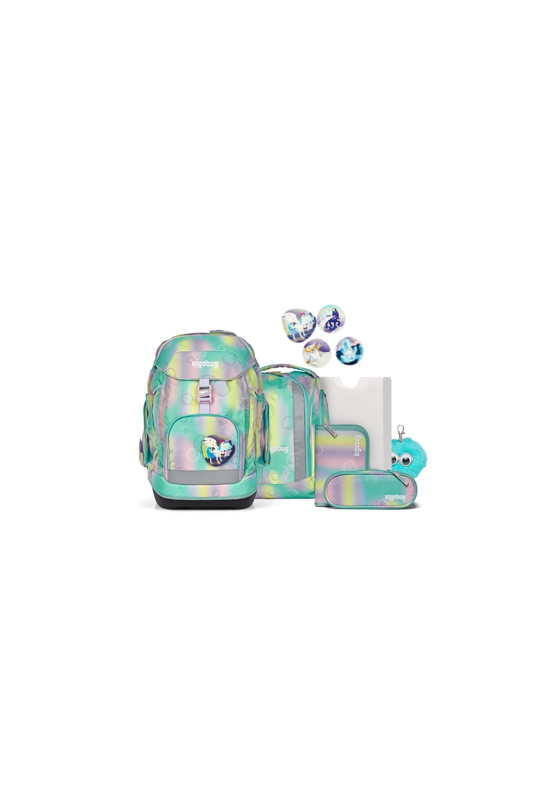 ergobag Schulranzen maxi Set Bundle (6-tlg., 7-teiliges Set), größenverstellbares Rückensystem