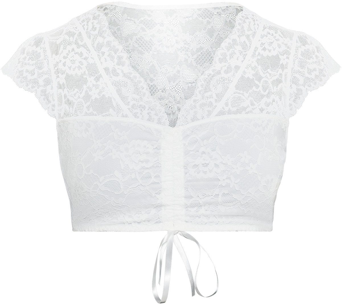 Susa Dirndlbluse Wiesn-Zauber Kurzarm, florale Spitze, elastisch, feminin günstig online kaufen