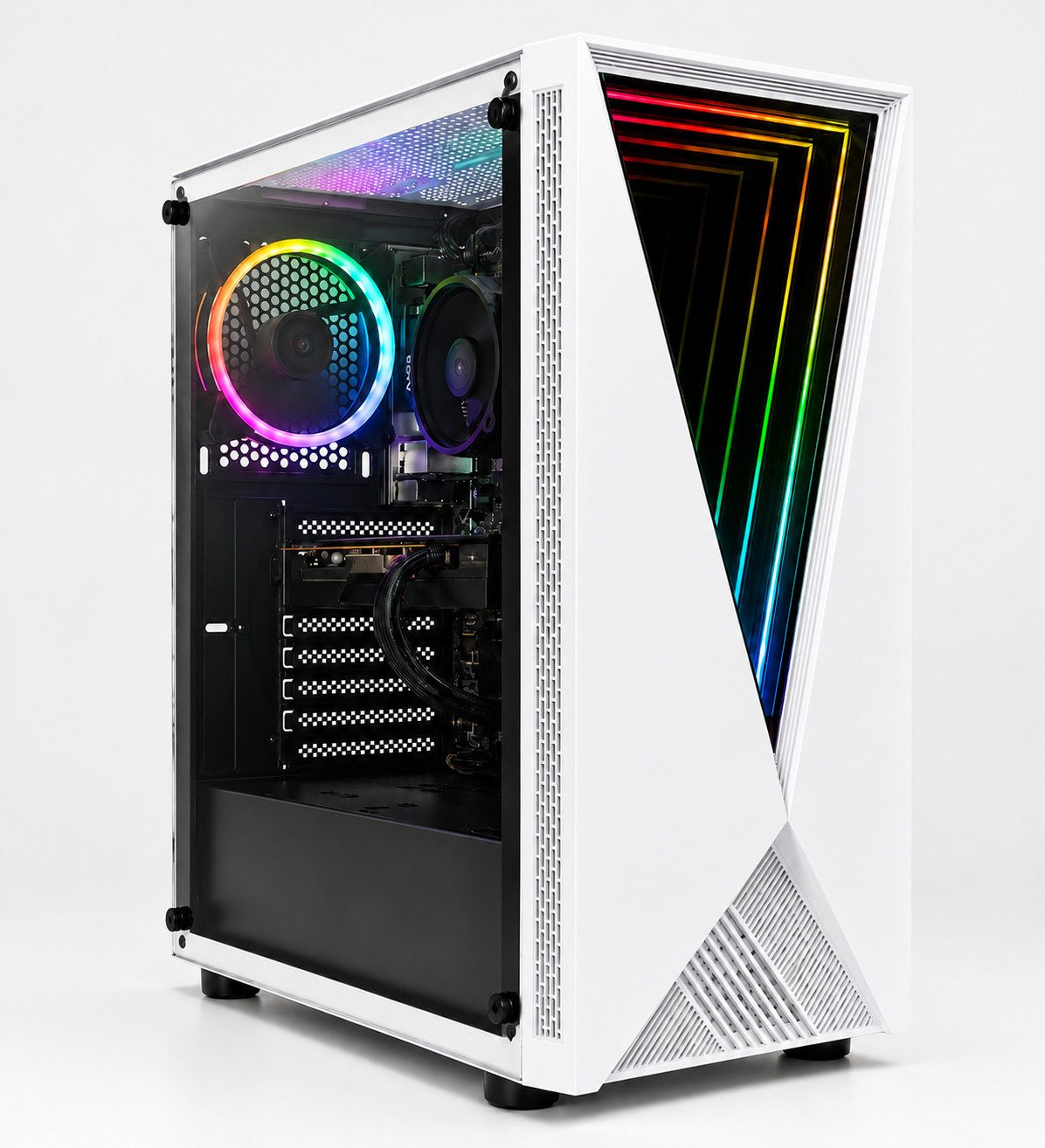 Cyber Titan Turbo - Intel Core i7 - Nvidia RTX 5060TI Gaming-PC (Intel Intel Core i7, Nvidia RTX 5060TI, 16 GB RAM, 512 GB SSD, RGB-Beleuchtung, Gaming PC, Windows 11 Pro, dedizierte Grafikkarte)