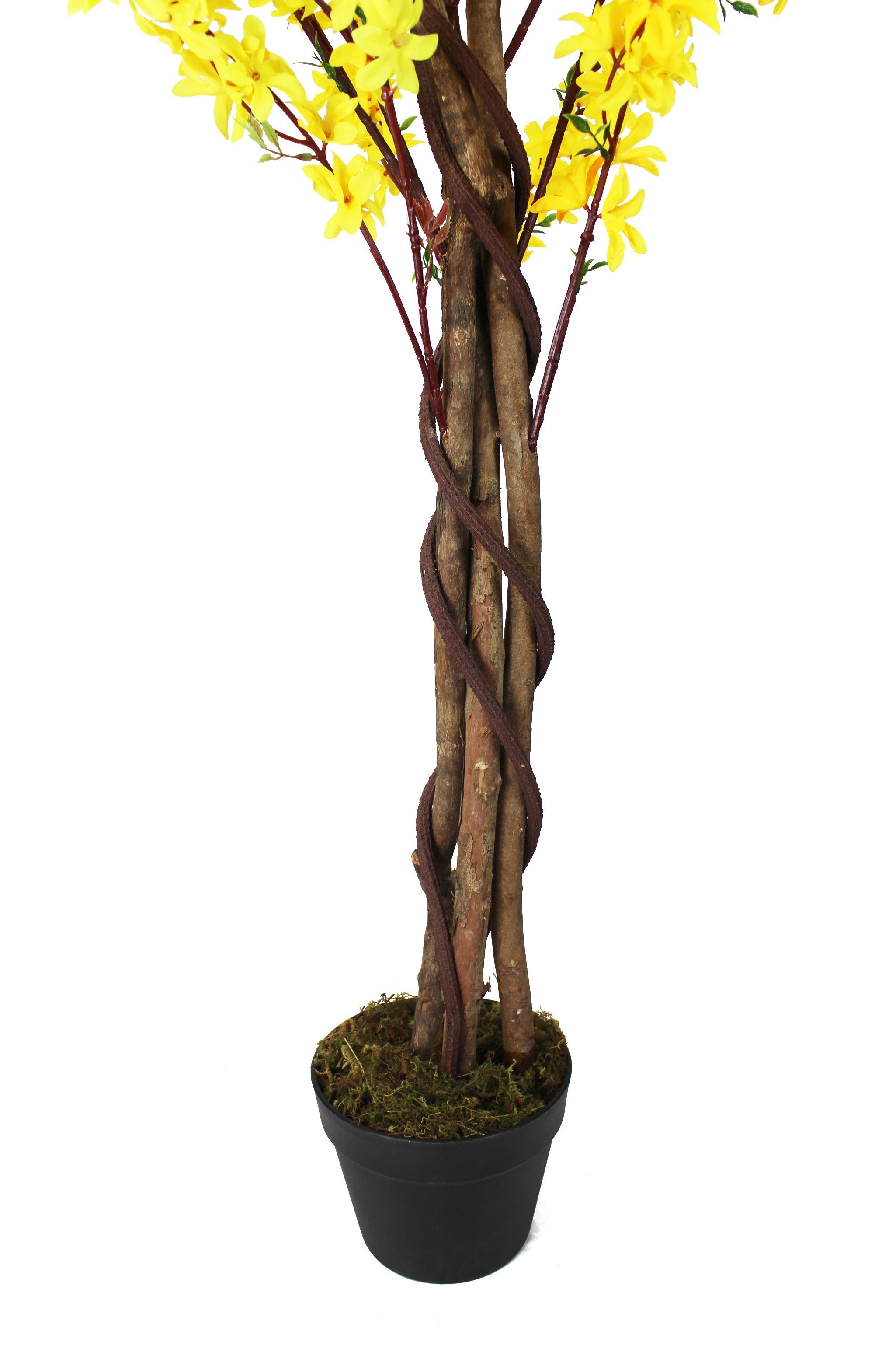 Winter 160 Jasmin Höhe Kunstpflanze cm künstliche Blütenbaum Winter Pflanze Jasmin, 160 cm Arnusa,