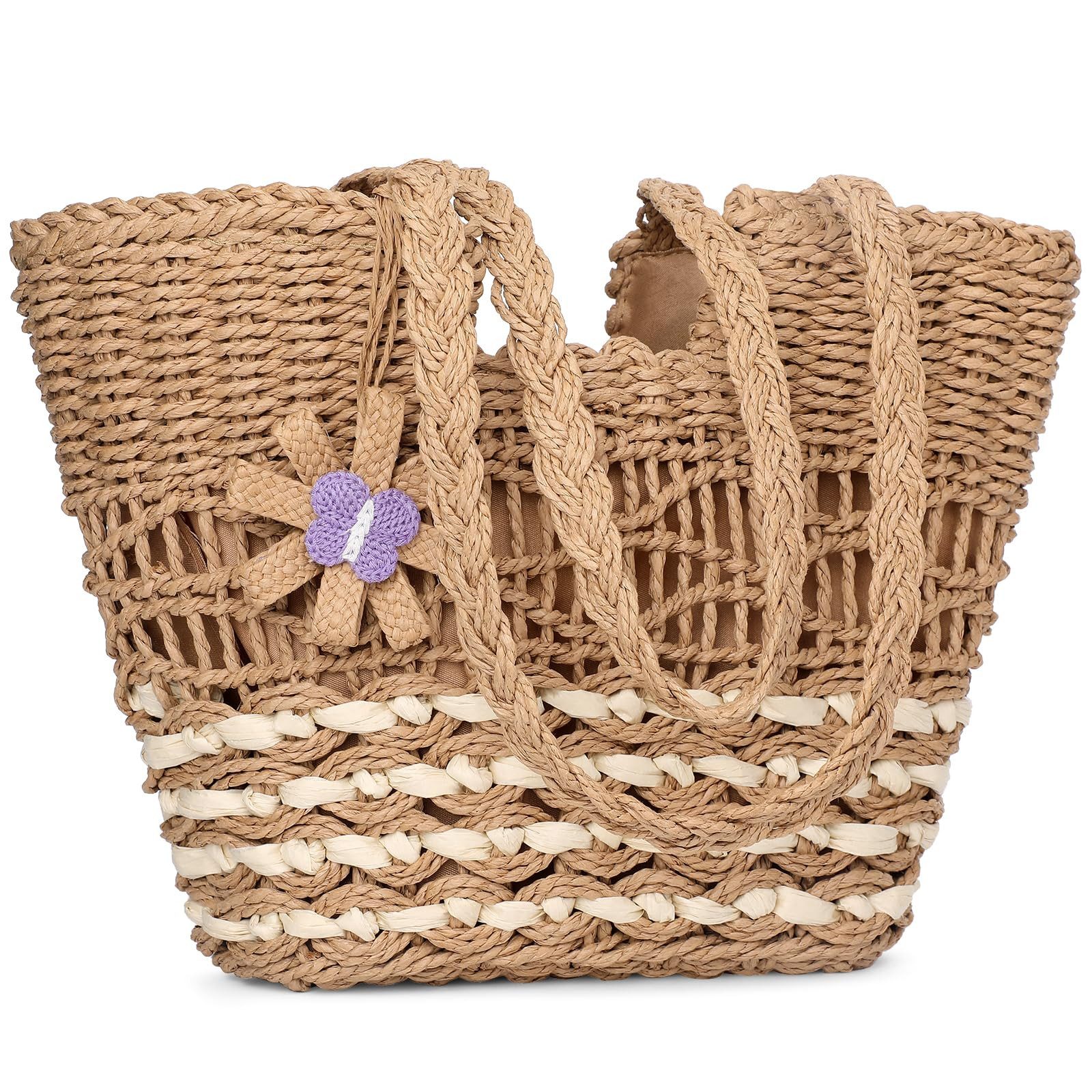 Coonoor Strandtasche Strandtaschen Damen, Sommer Strohtasche, günstig online kaufen